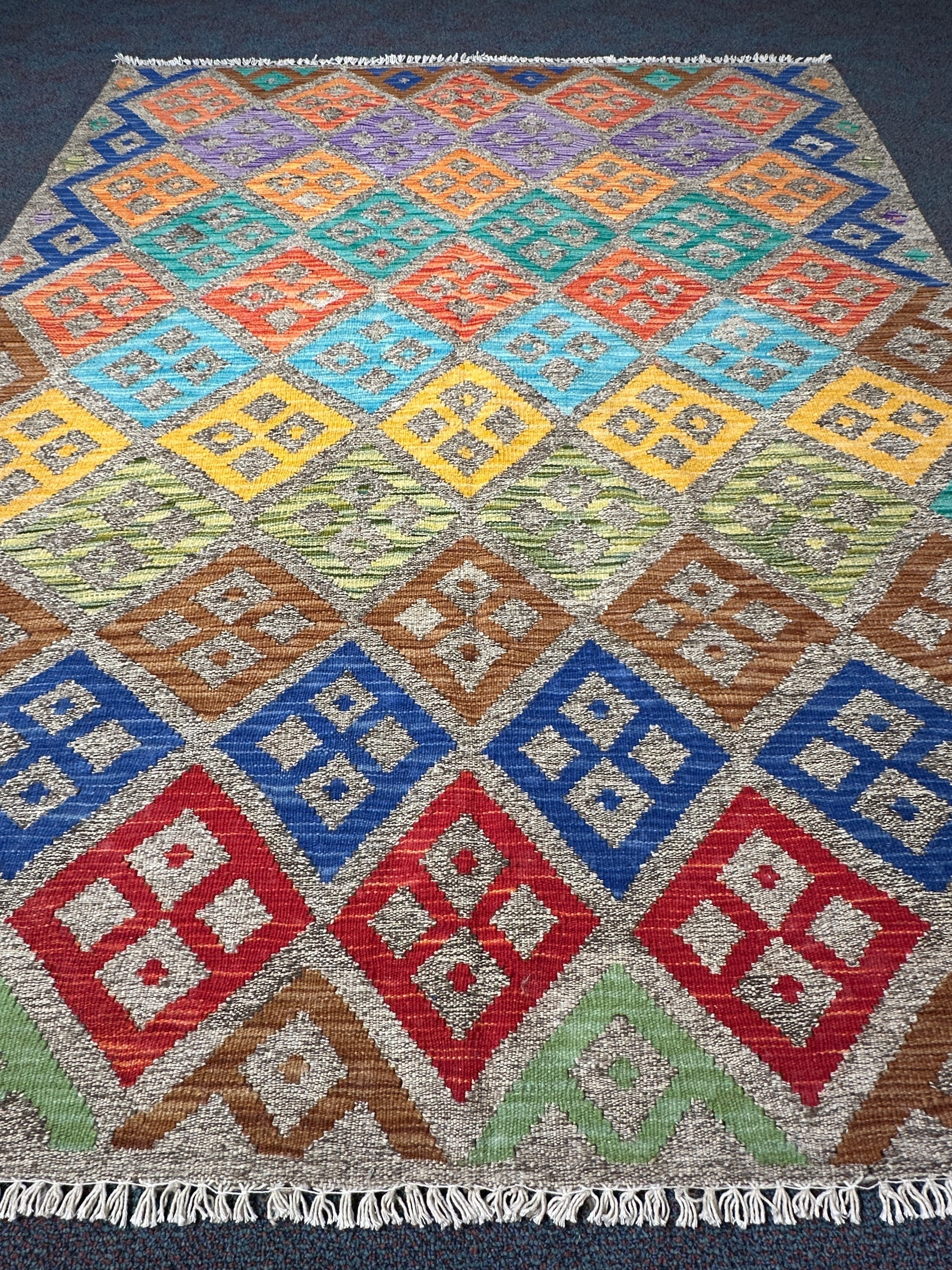 Chobi Kilim Rug - 195 cm x 152 cm