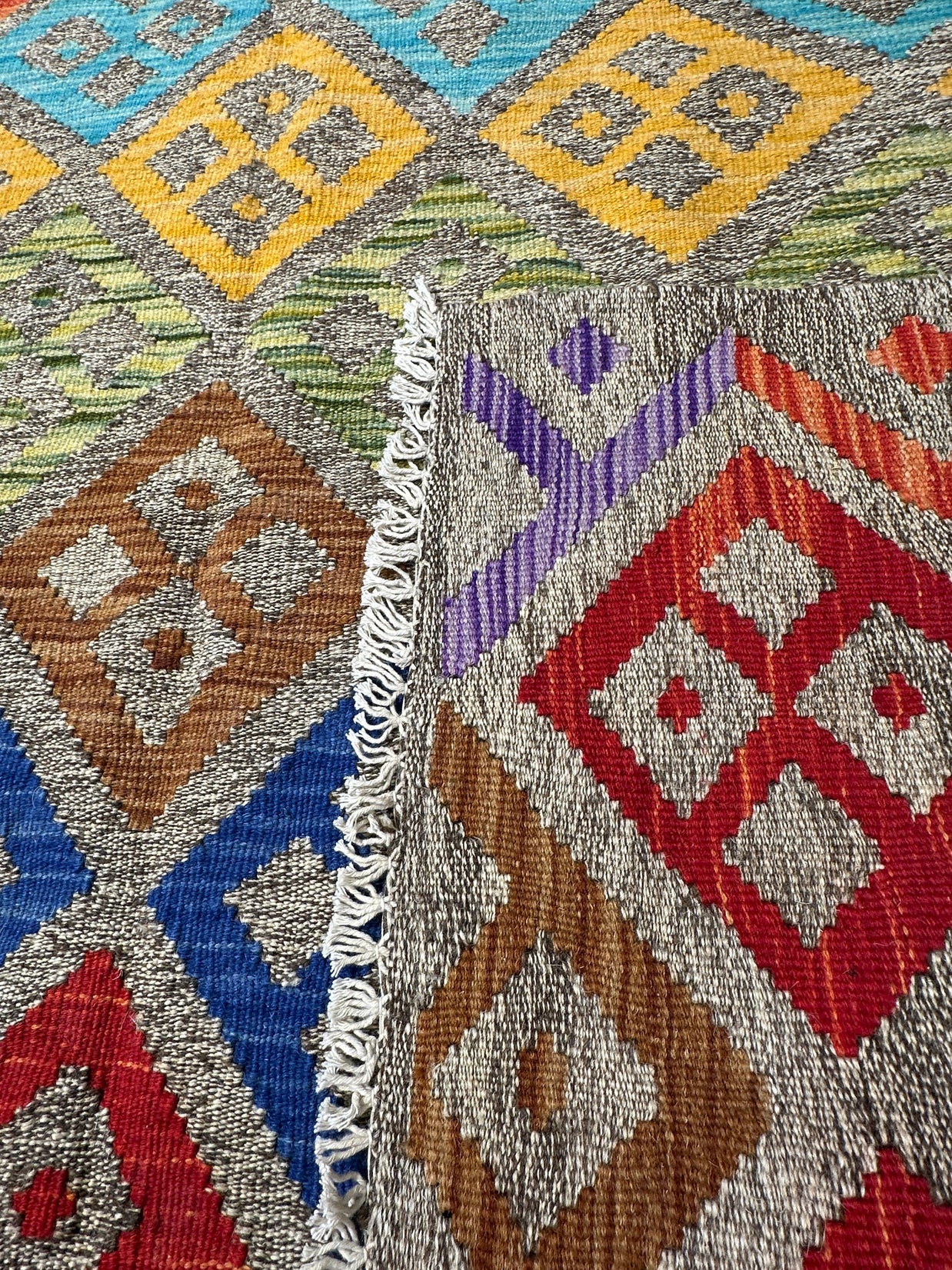 Chobi Kilim Rug - 195 cm x 152 cm