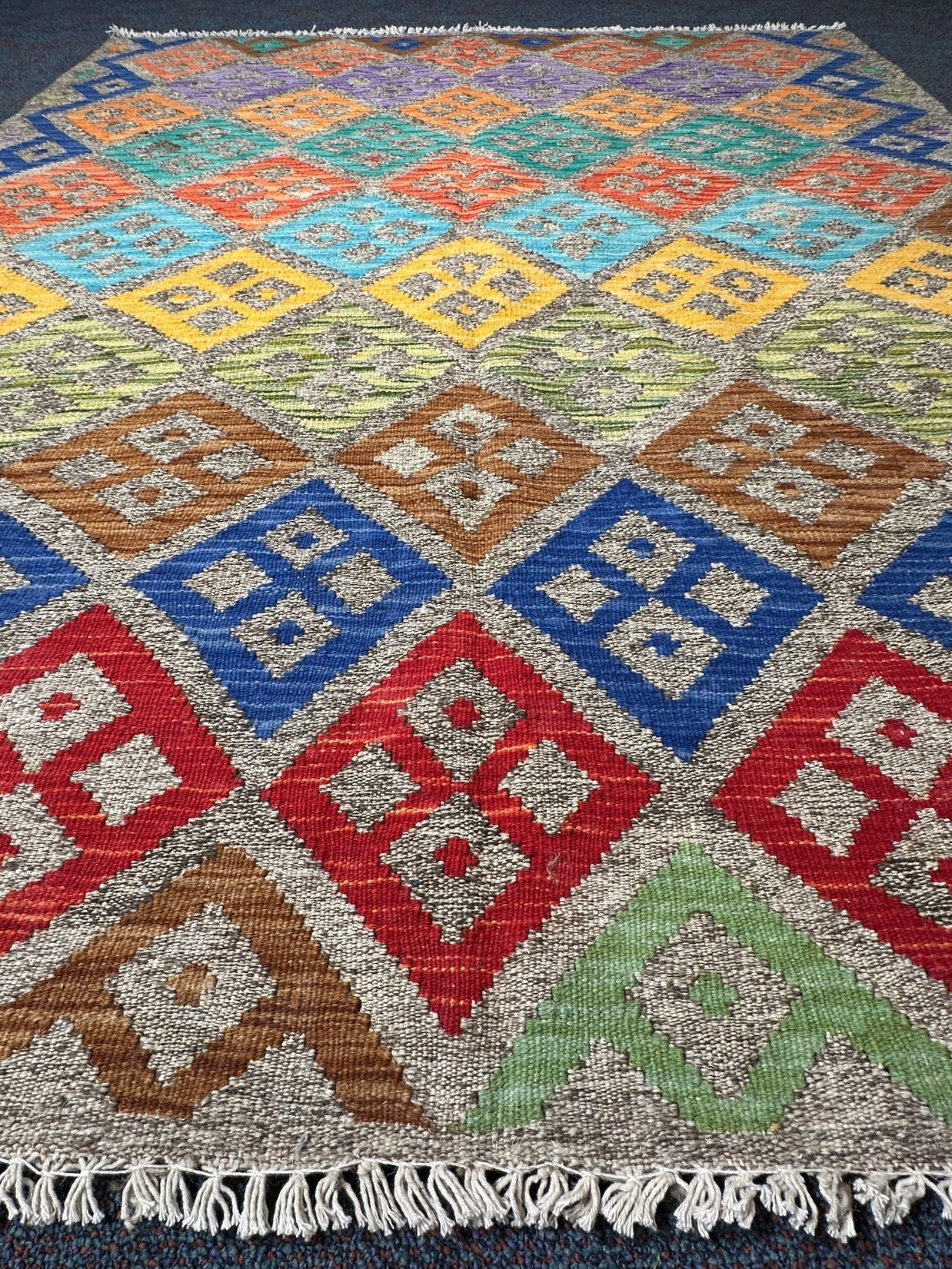 Chobi Kilim Rug - 195 cm x 152 cm