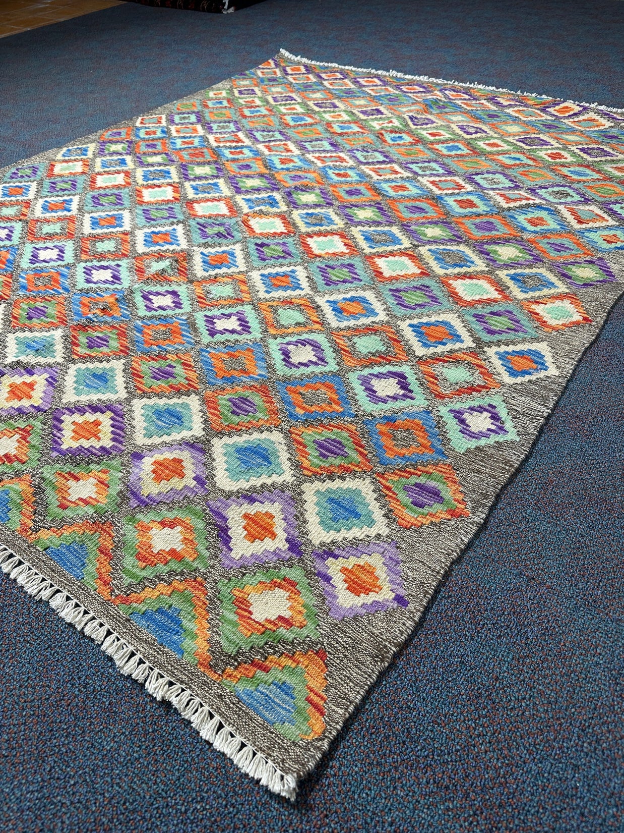 Chobi Kilim Rug - 200 cm x 158 cm