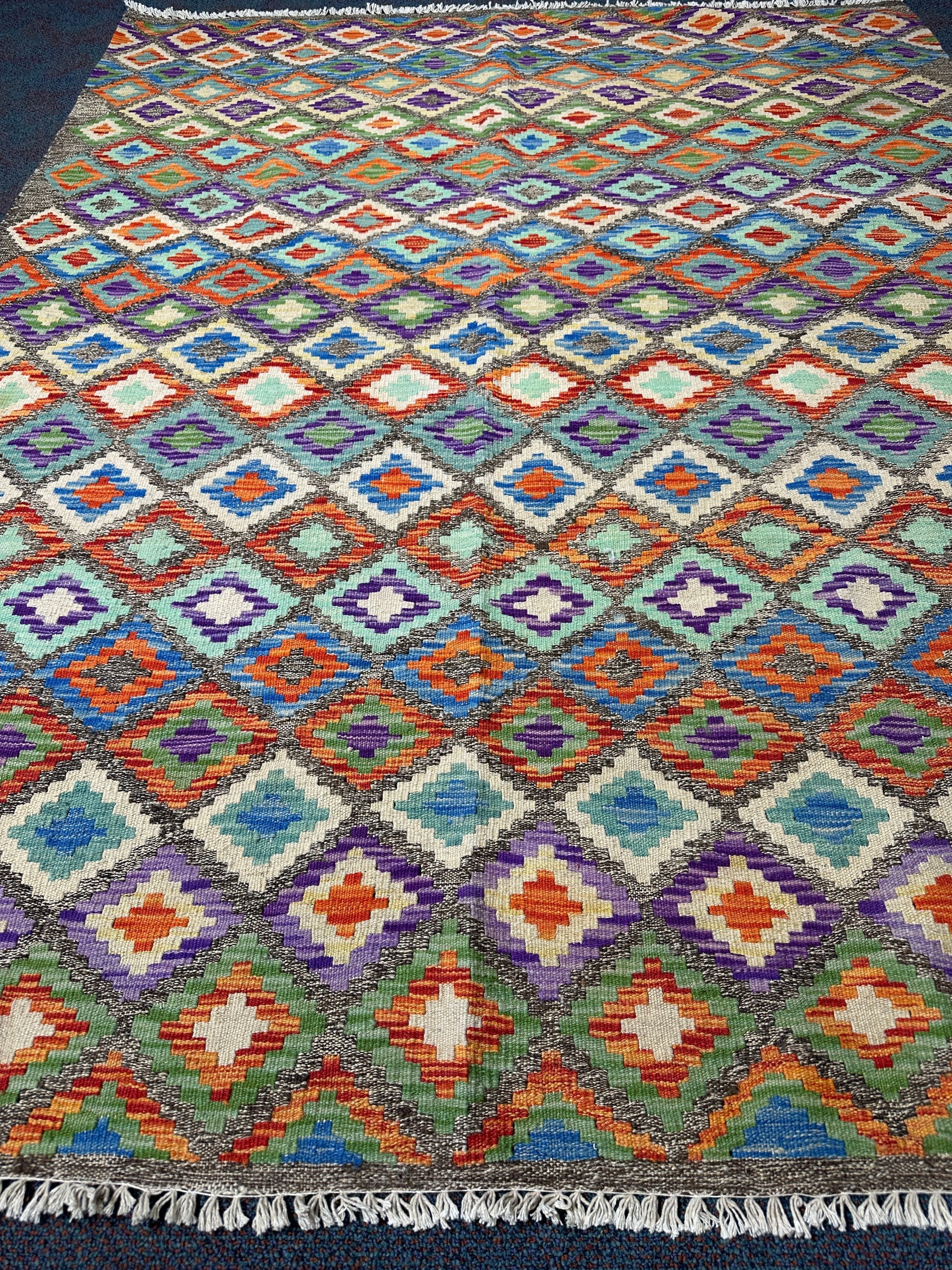 Chobi Kilim Rug - 200 cm x 158 cm