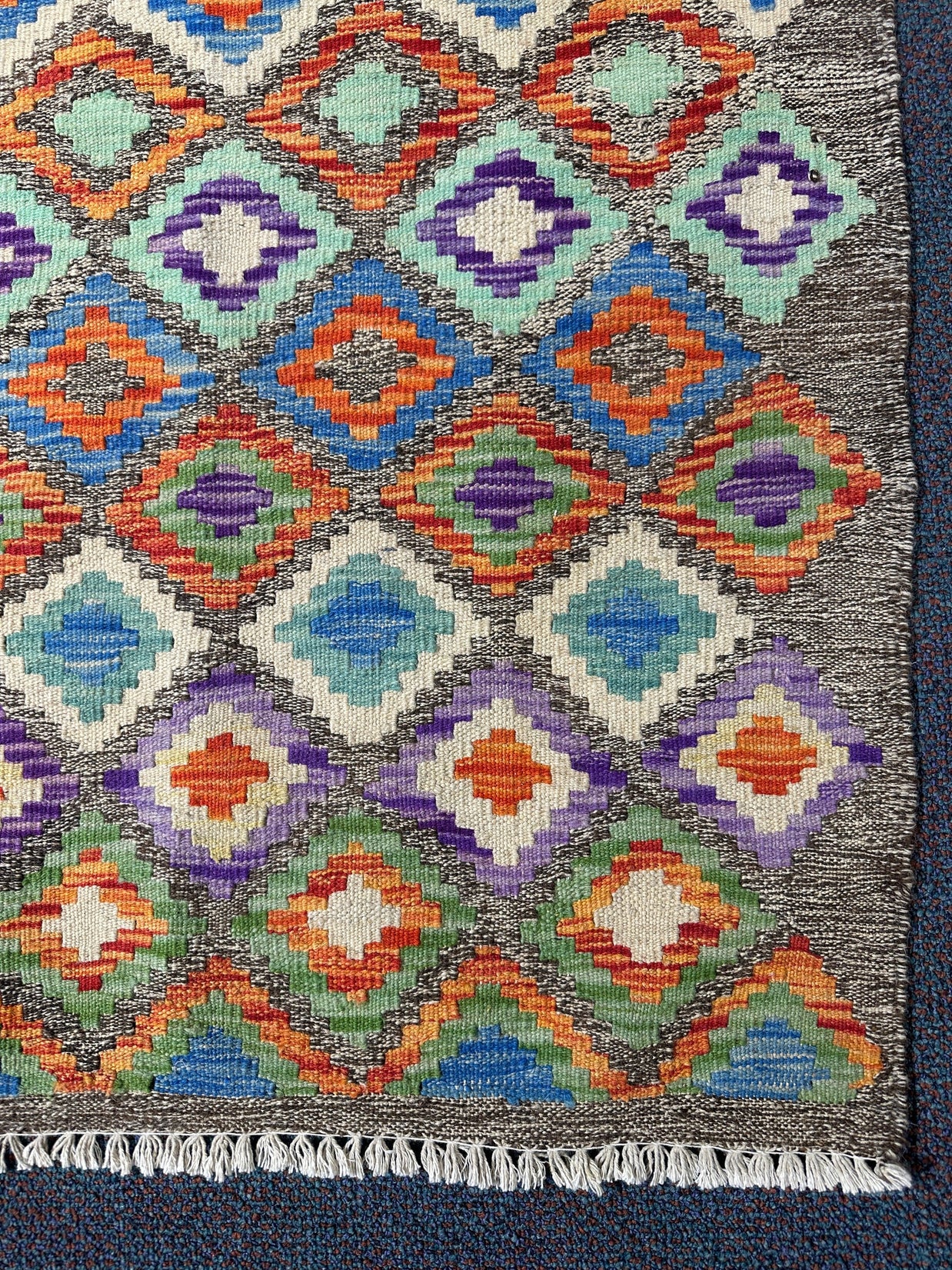 Chobi Kilim Rug - 200 cm x 158 cm