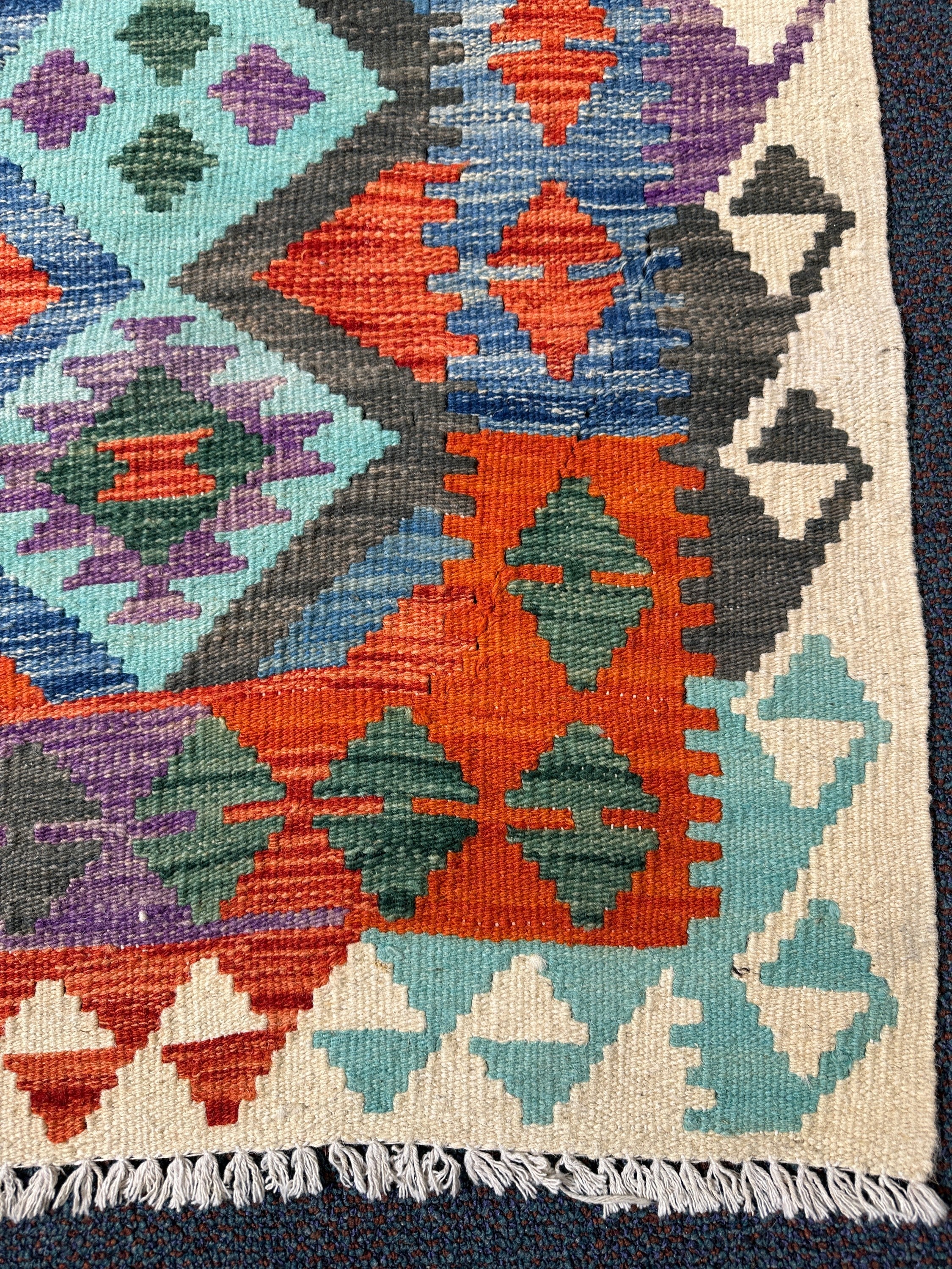 Chobi Kilim Rug - 178 cm x 124 cm