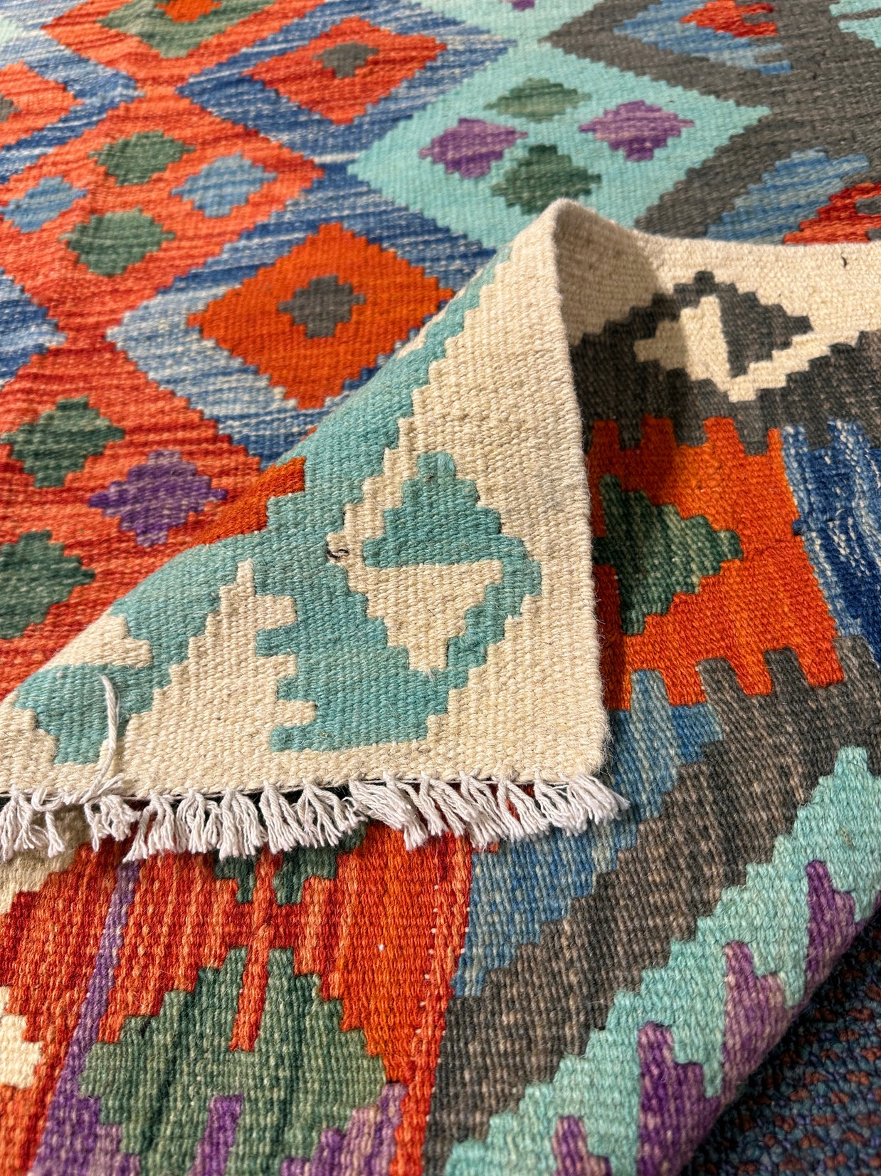 Chobi Kilim Rug - 178 cm x 124 cm