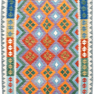 Chobi Kilim Rug - 176 cm x 130 cm
