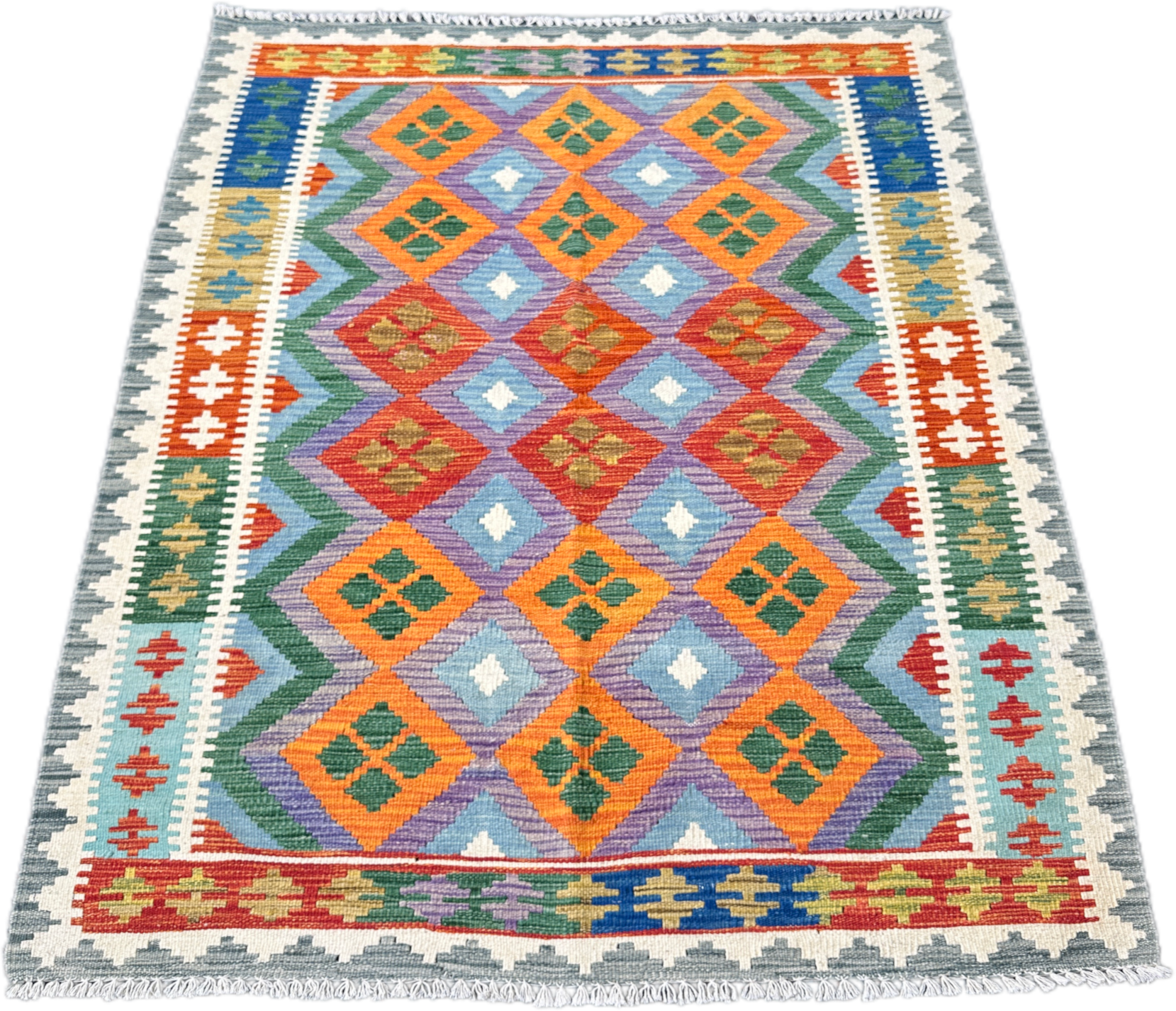 Chobi Kilim Rug - 176 cm x 130 cm