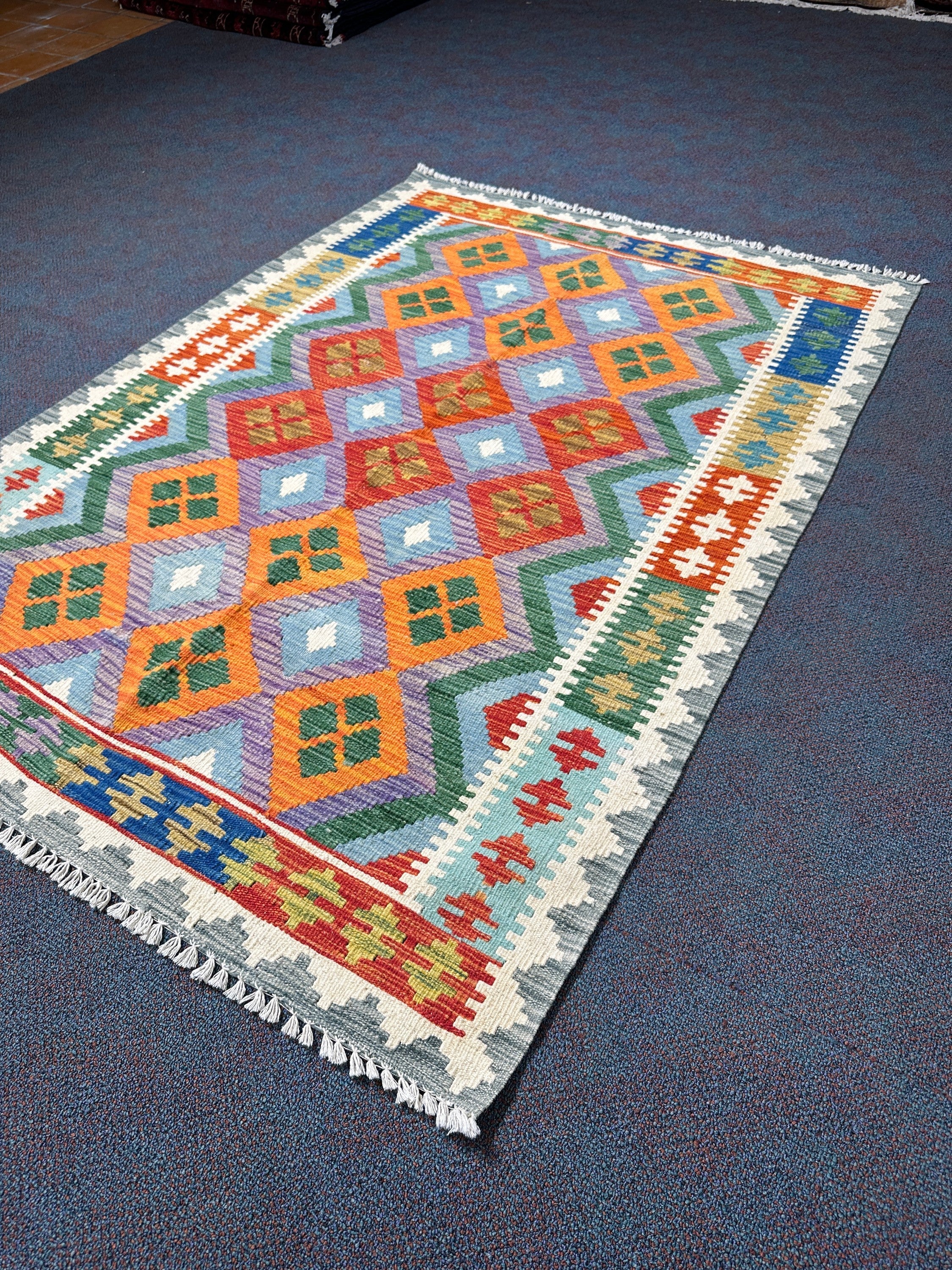 Chobi Kilim Rug - 176 cm x 130 cm