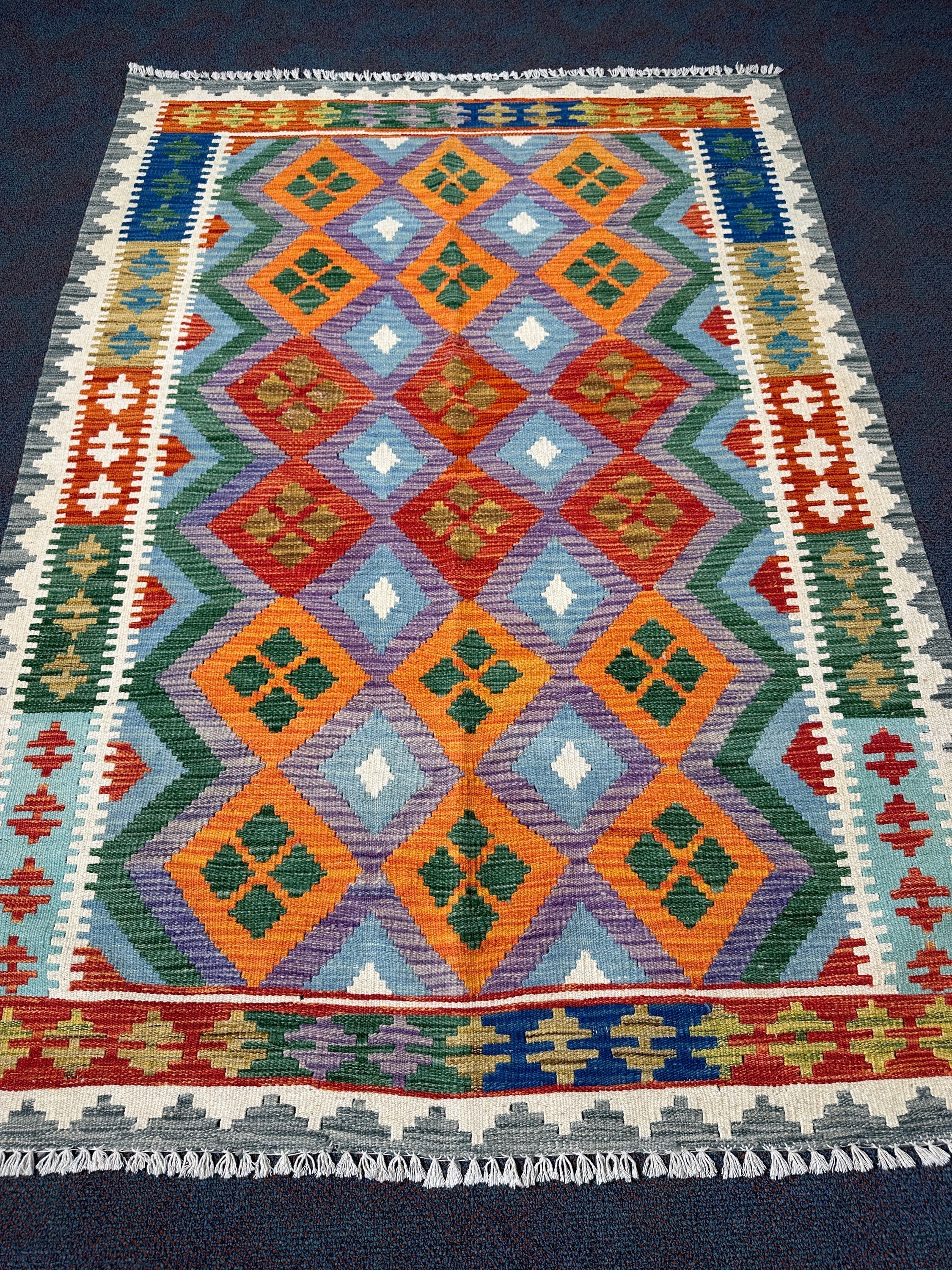 Chobi Kilim Rug - 176 cm x 130 cm