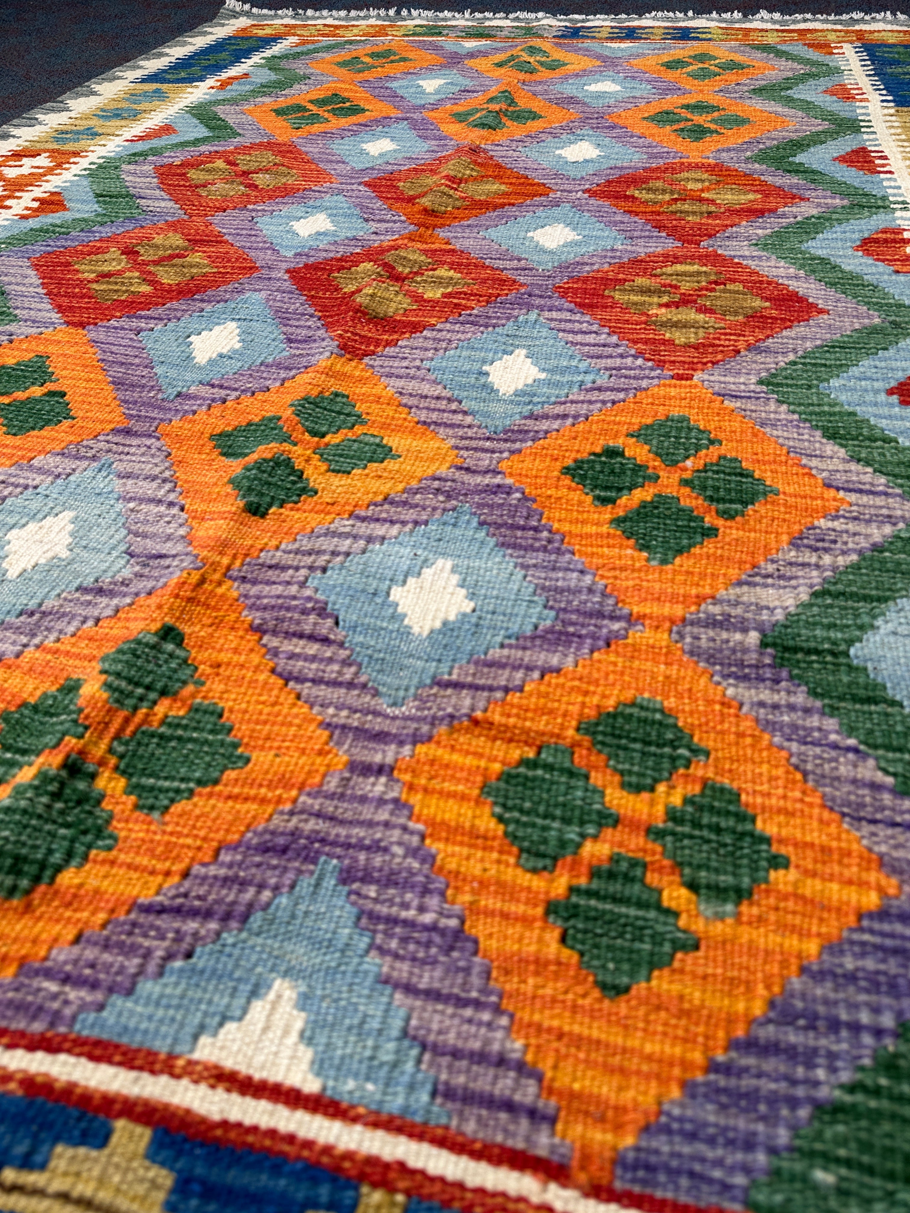 Chobi Kilim Rug - 176 cm x 130 cm