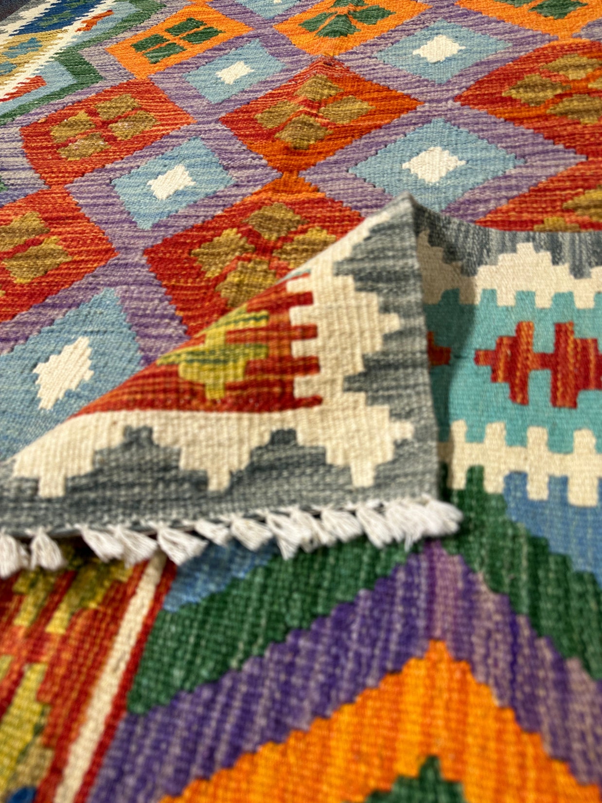 Chobi Kilim Rug - 176 cm x 130 cm