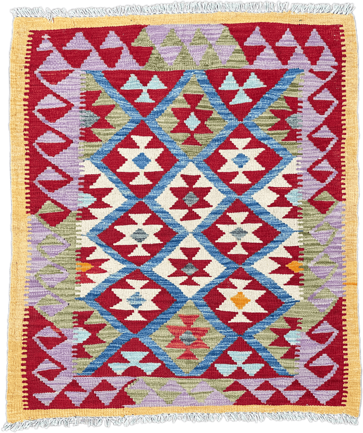 Chobi Kilim Rug - 112 cm x 94 cm