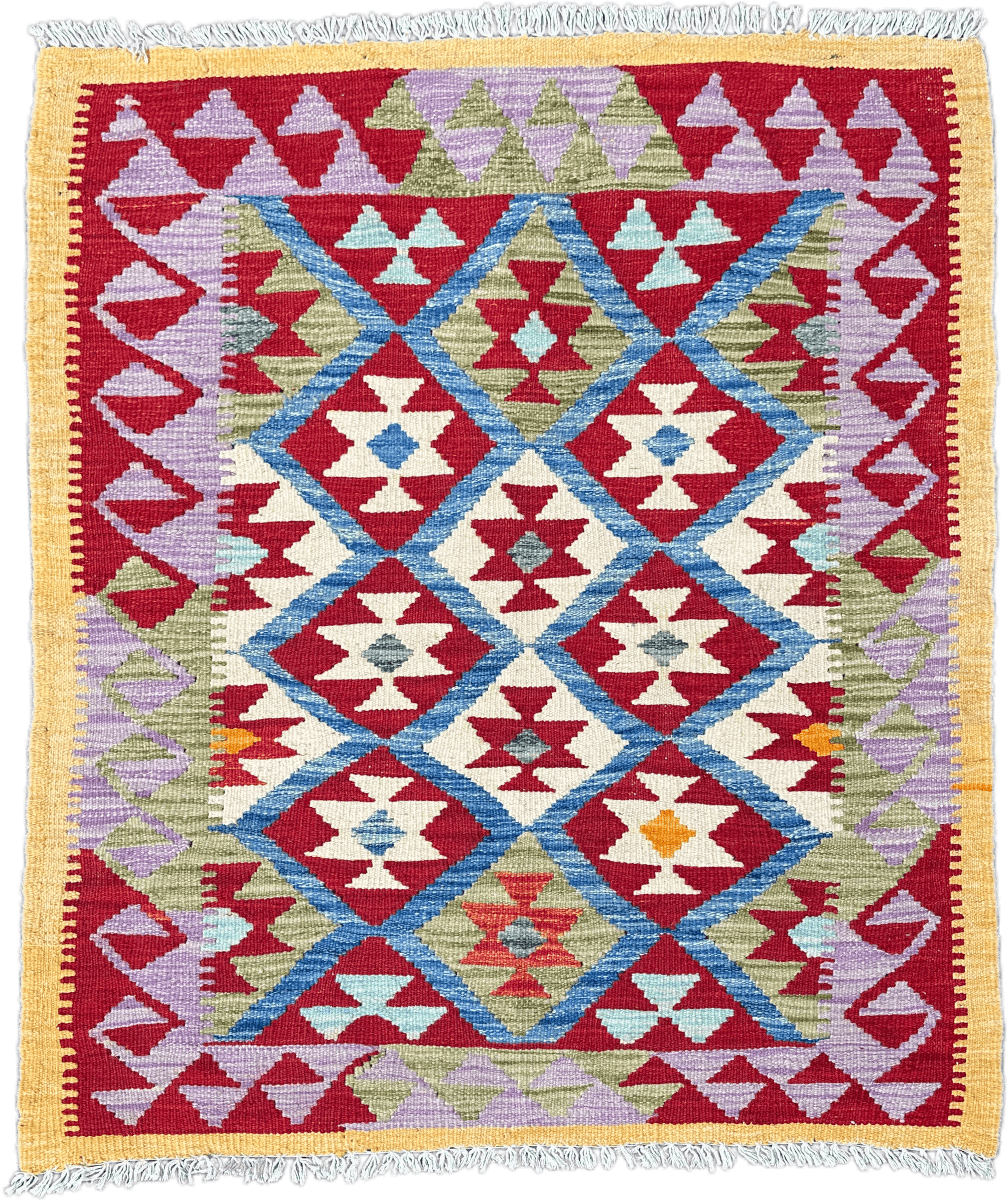 Chobi Kilim Rug - 112 cm x 94 cm
