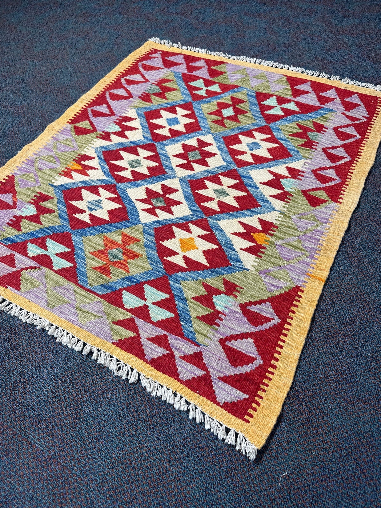 Chobi Kilim Rug - 112 cm x 94 cm