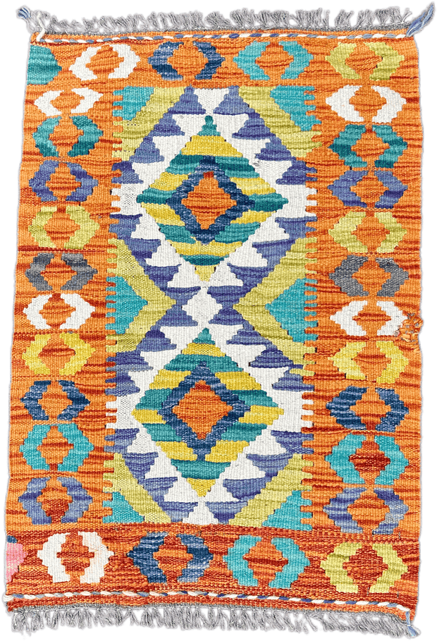 Chobi Kilim Rug - 80 cm x 55 cm
