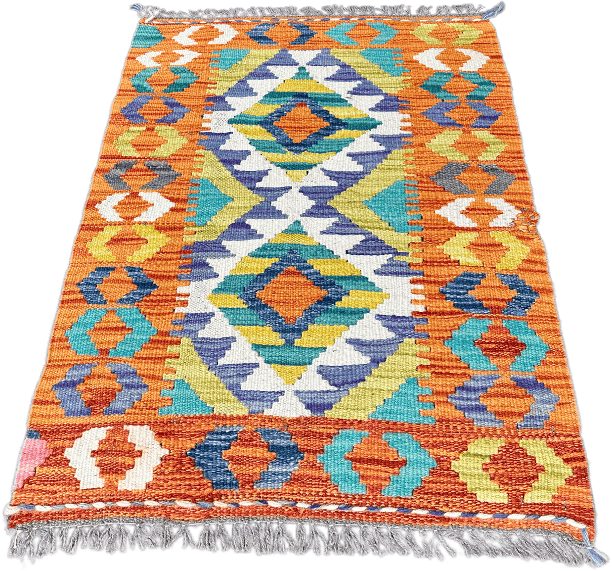 Chobi Kilim Rug - 80 cm x 55 cm