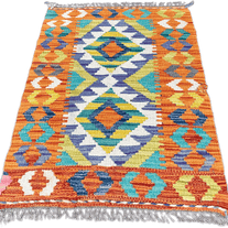 Chobi Kilim Rug - 80 cm x 55 cm