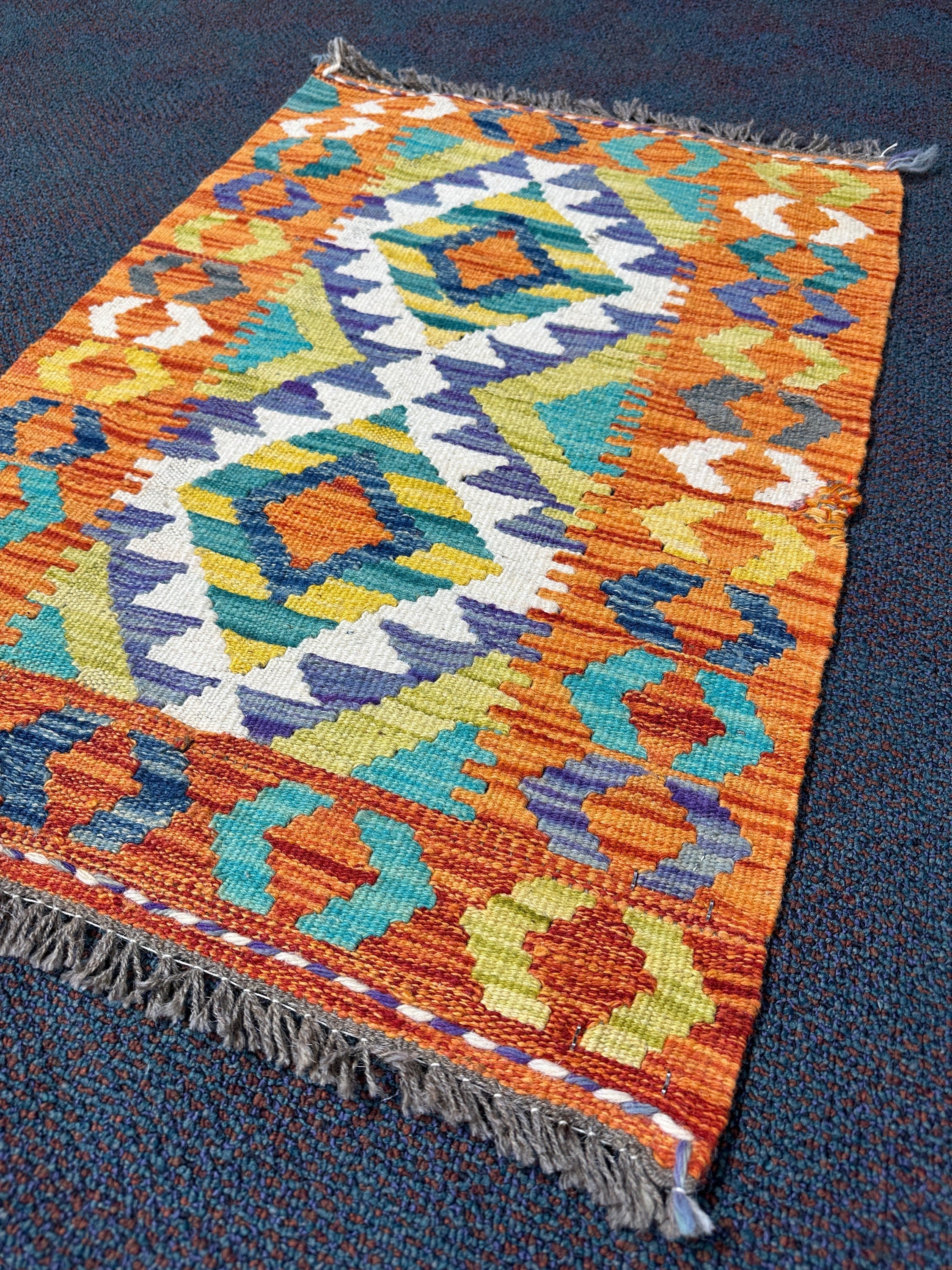 Chobi Kilim Rug - 80 cm x 55 cm
