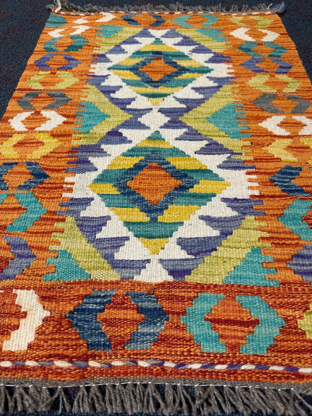 Chobi Kilim Rug - 80 cm x 55 cm