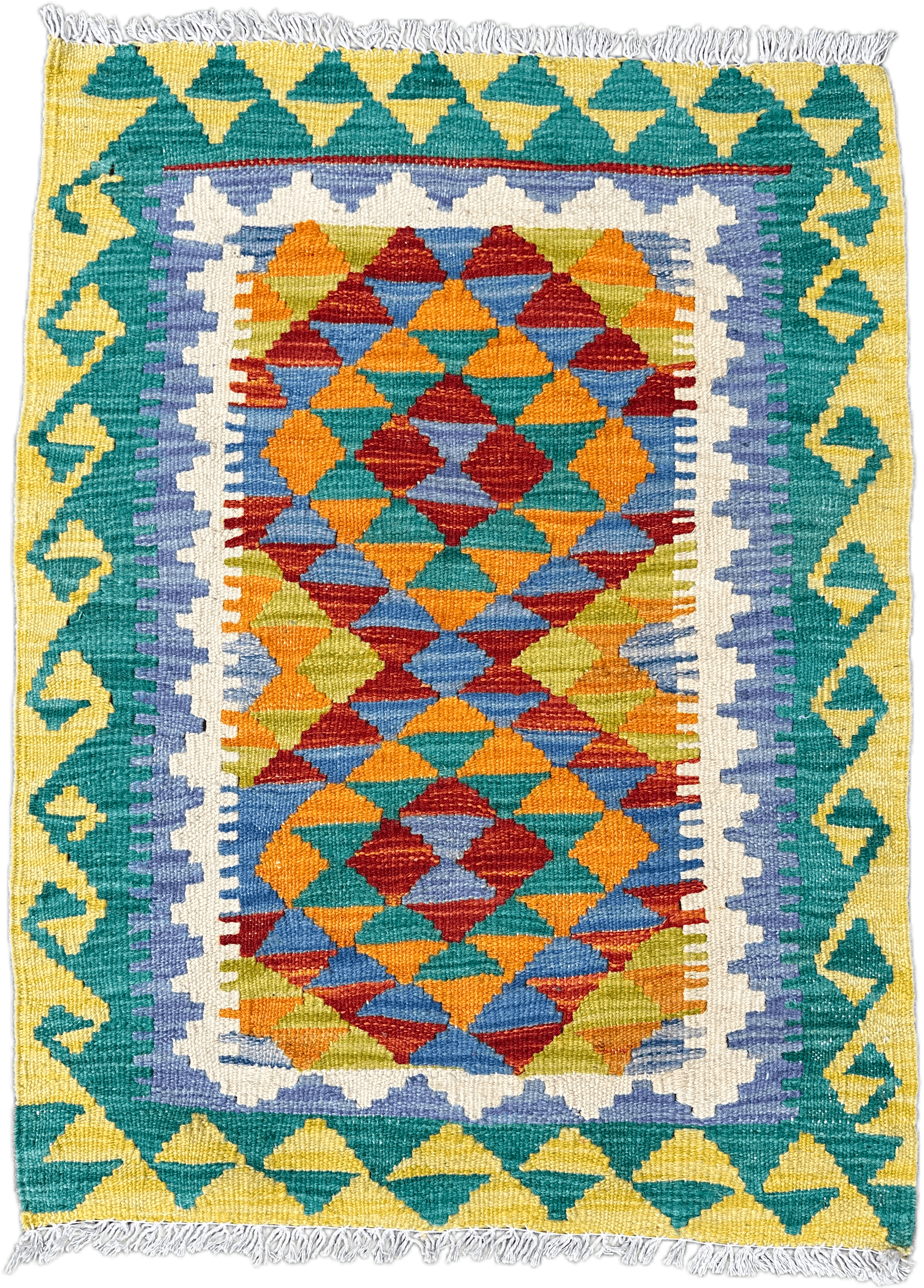 Chobi Kilim Rug - 85 cm x 65 cm
