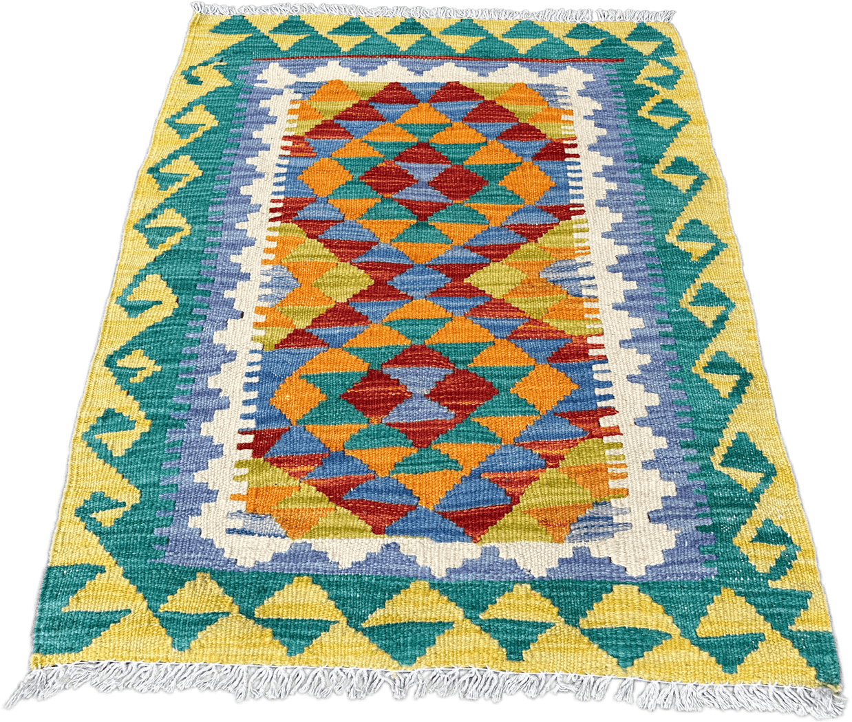 Chobi Kilim Rug - 85 cm x 65 cm