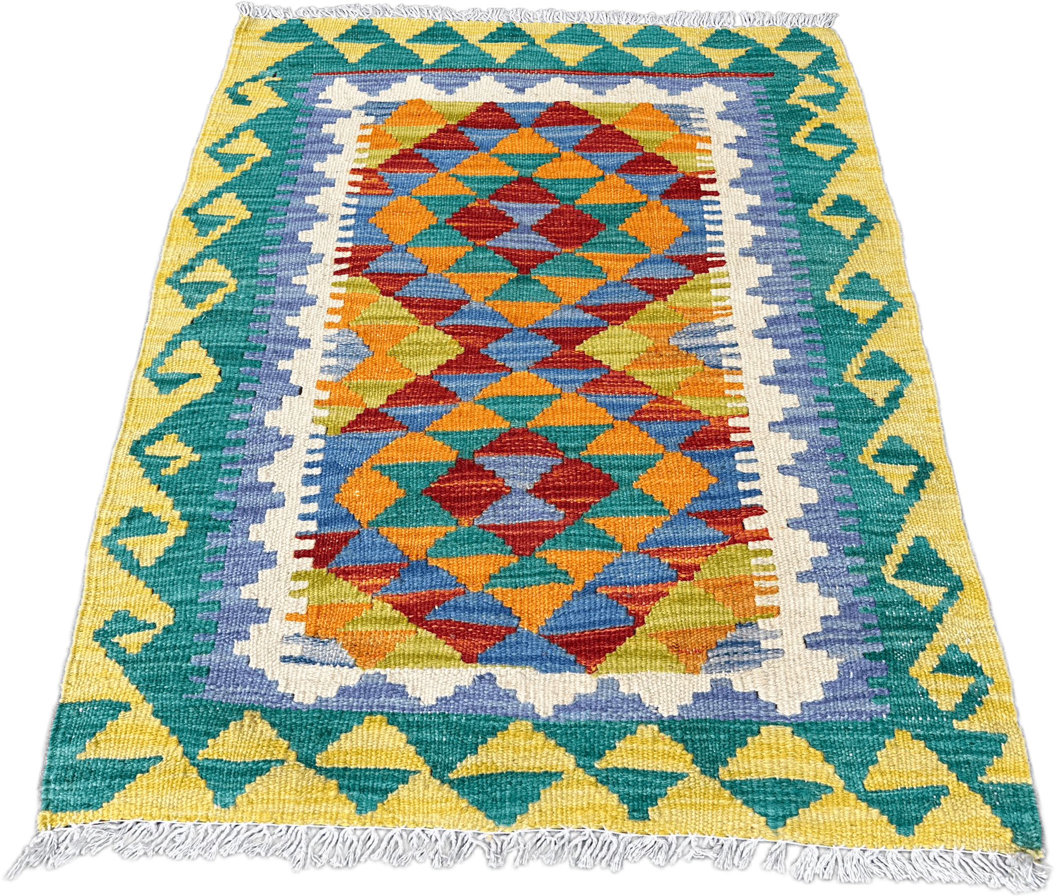 Chobi Kilim Rug - 85 cm x 65 cm