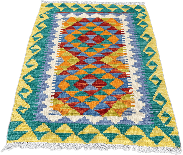 Chobi Kilim Rug - 85 cm x 65 cm