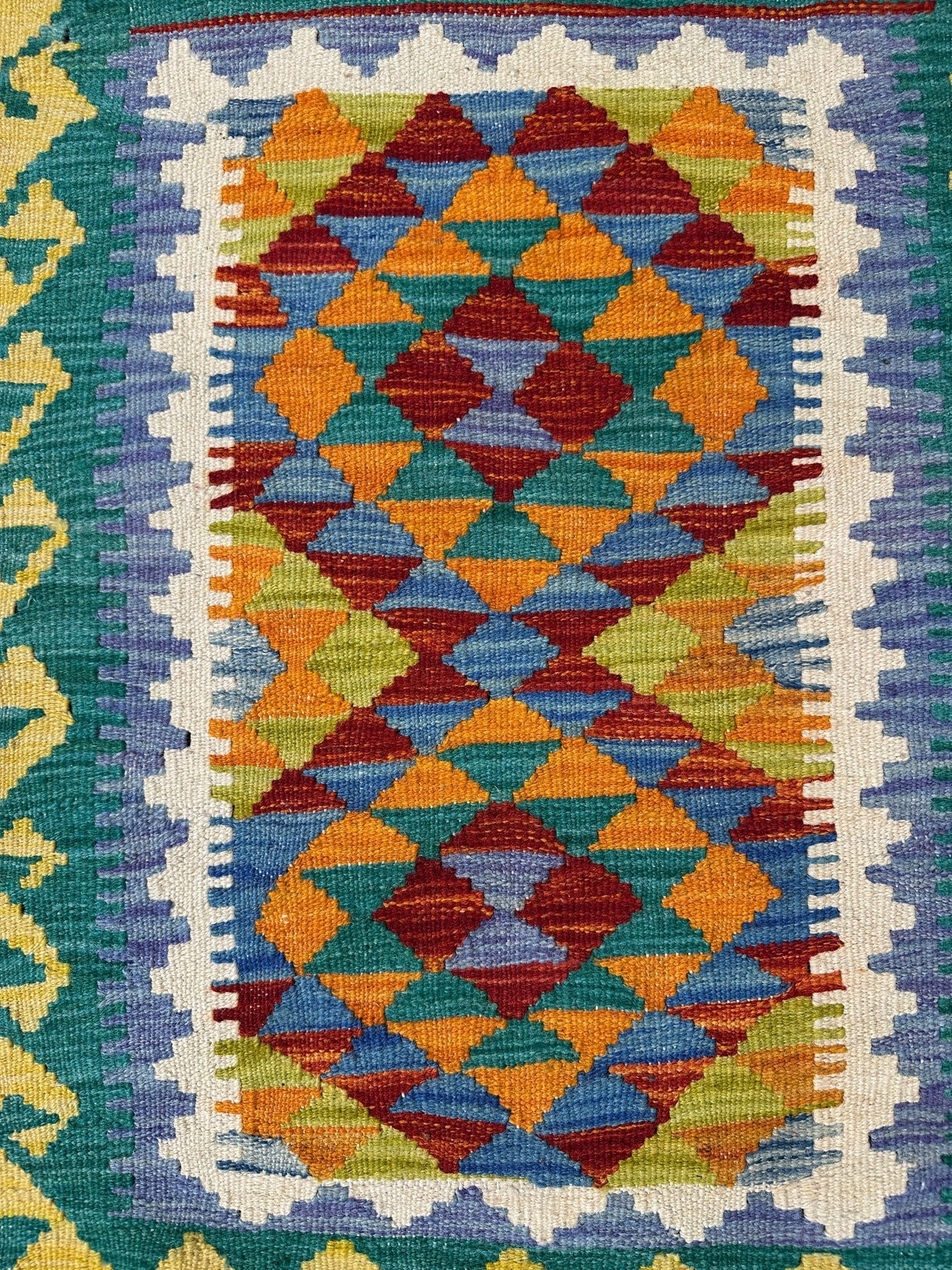 Chobi Kilim Rug - 85 cm x 65 cm