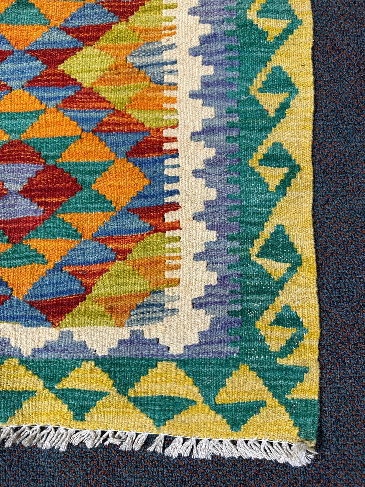 Chobi Kilim Rug - 85 cm x 65 cm
