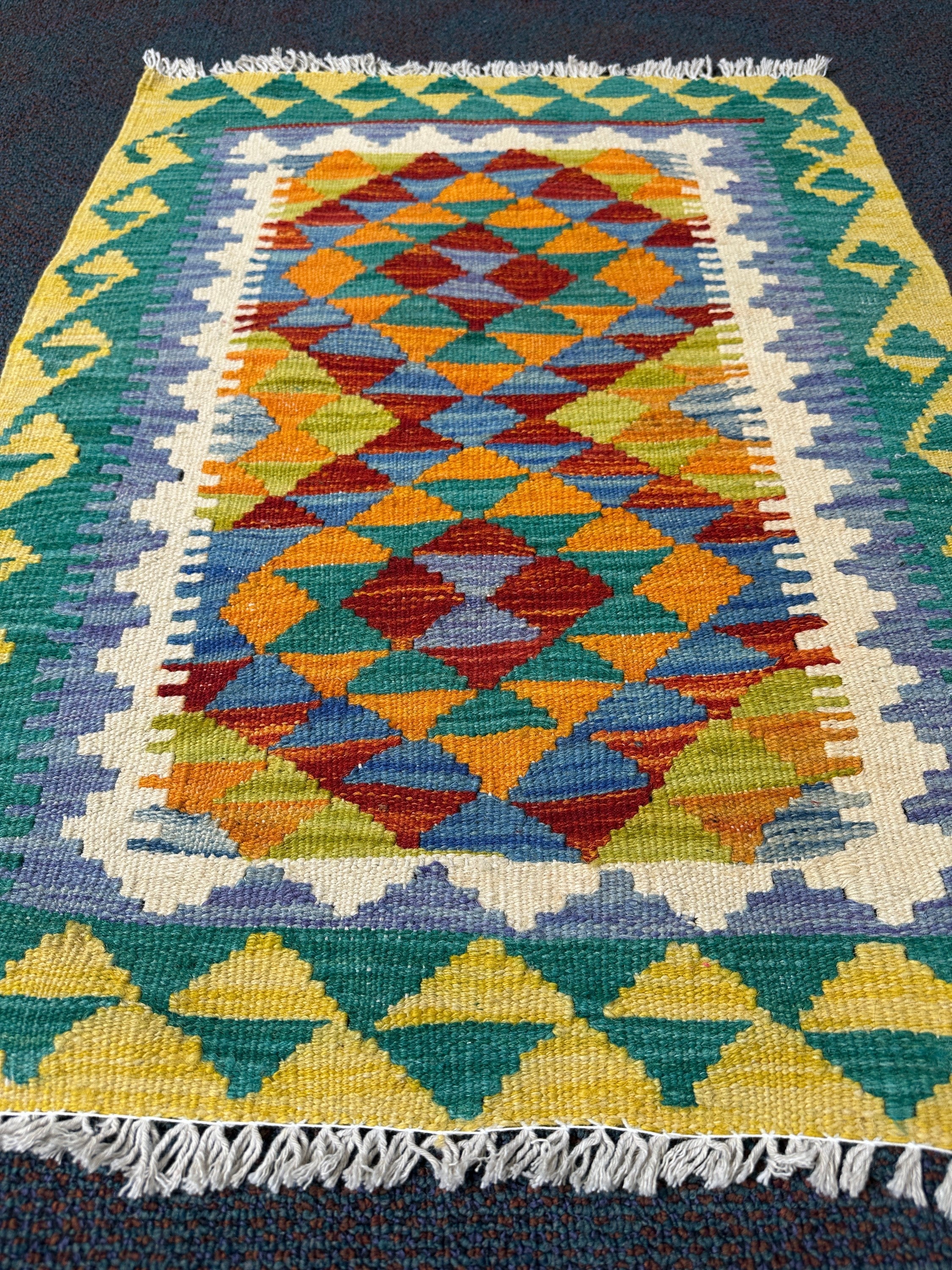 Chobi Kilim Rug - 85 cm x 65 cm