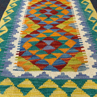 Chobi Kilim Rug - 85 cm x 65 cm