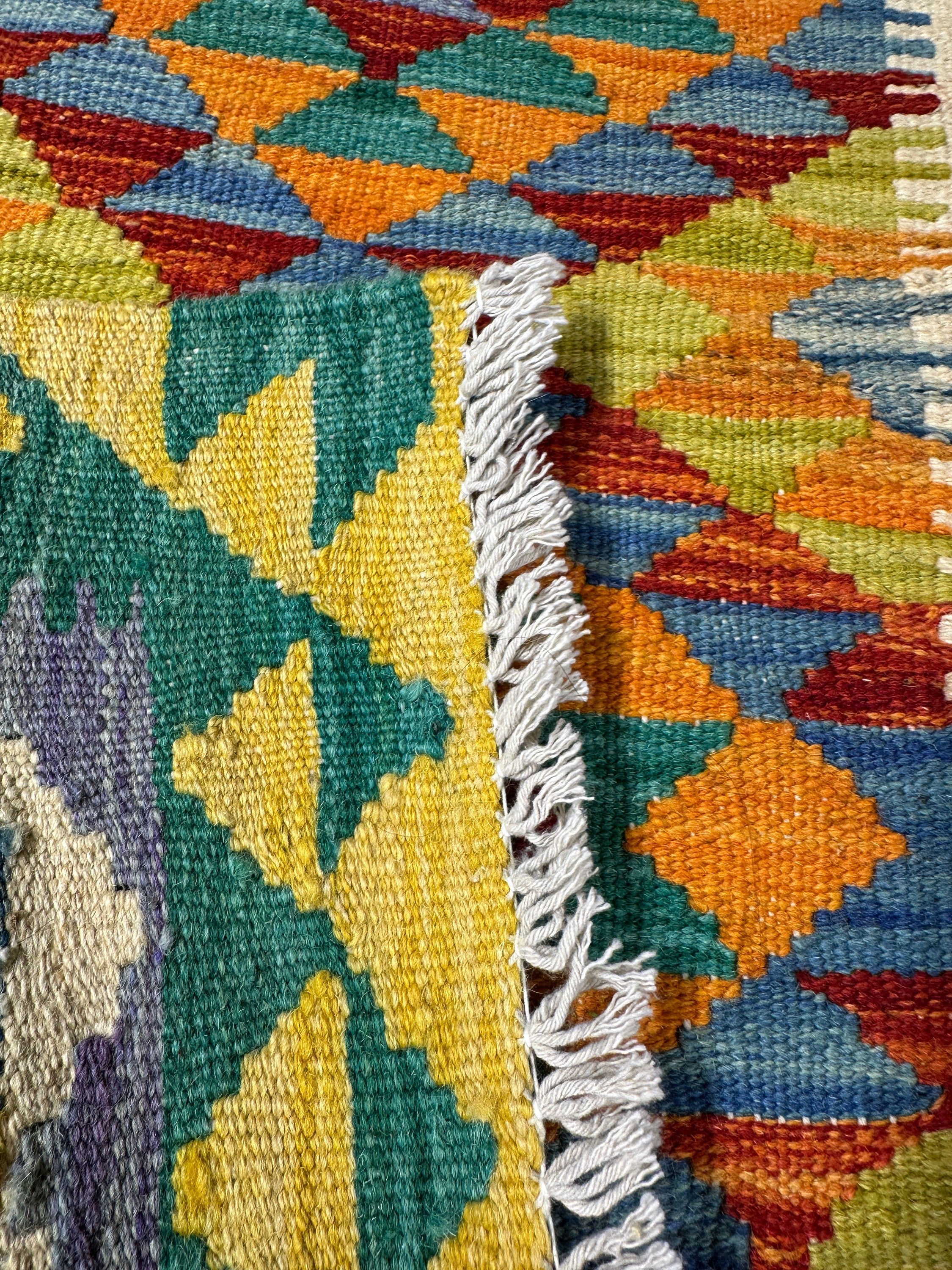 Chobi Kilim Rug - 85 cm x 65 cm