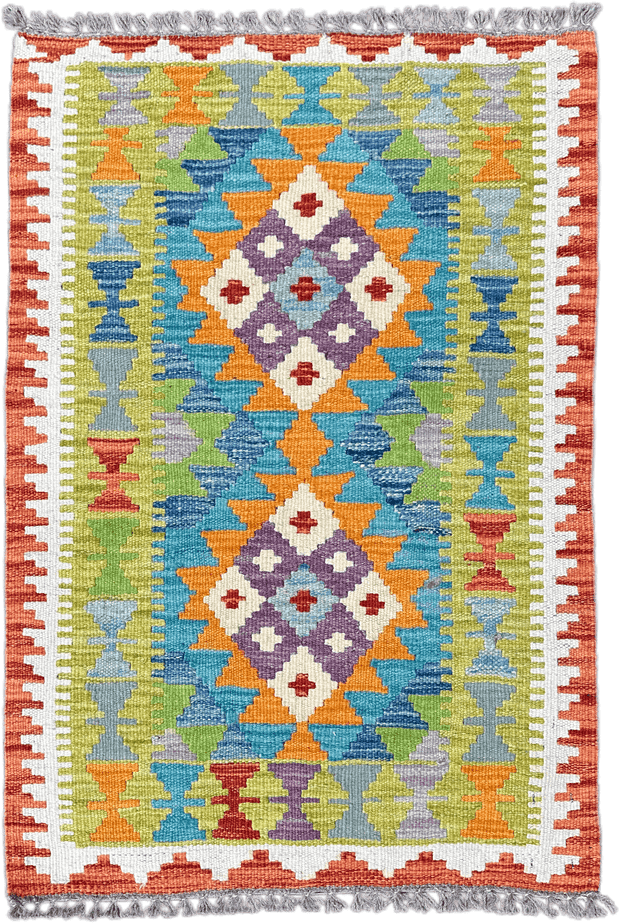 Chobi Kilim Rug - 86 cm x 58 cm