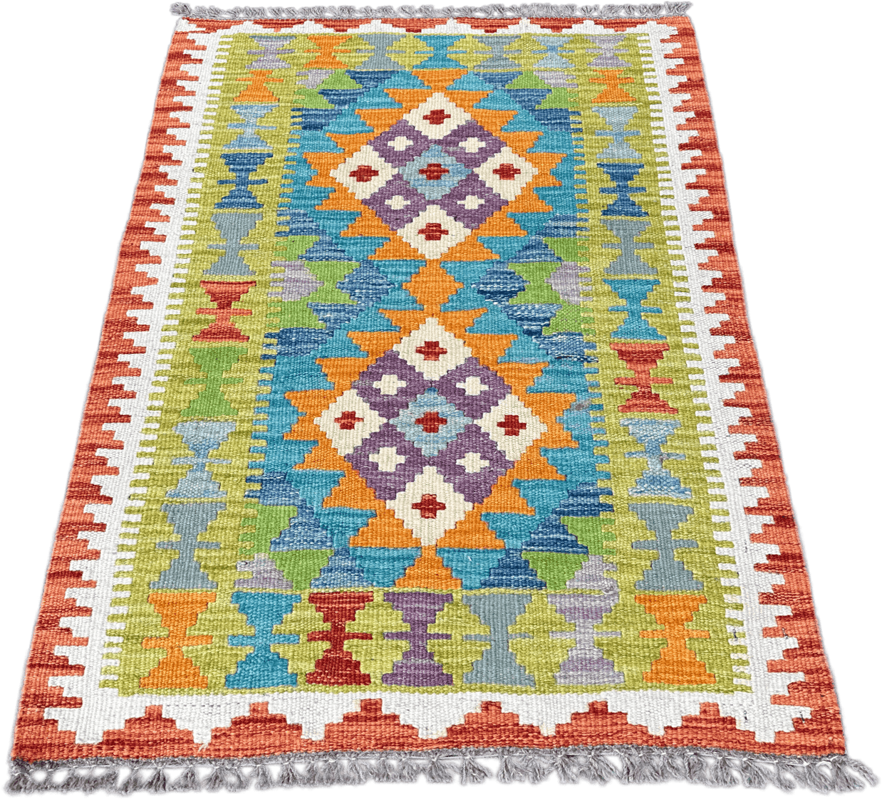 Chobi Kilim Rug - 86 cm x 58 cm