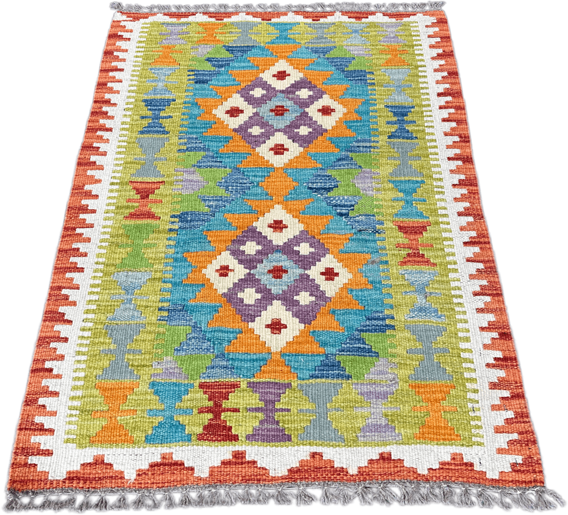 Chobi Kilim Rug - 86 cm x 58 cm