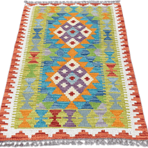 Chobi Kilim Rug - 86 cm x 58 cm