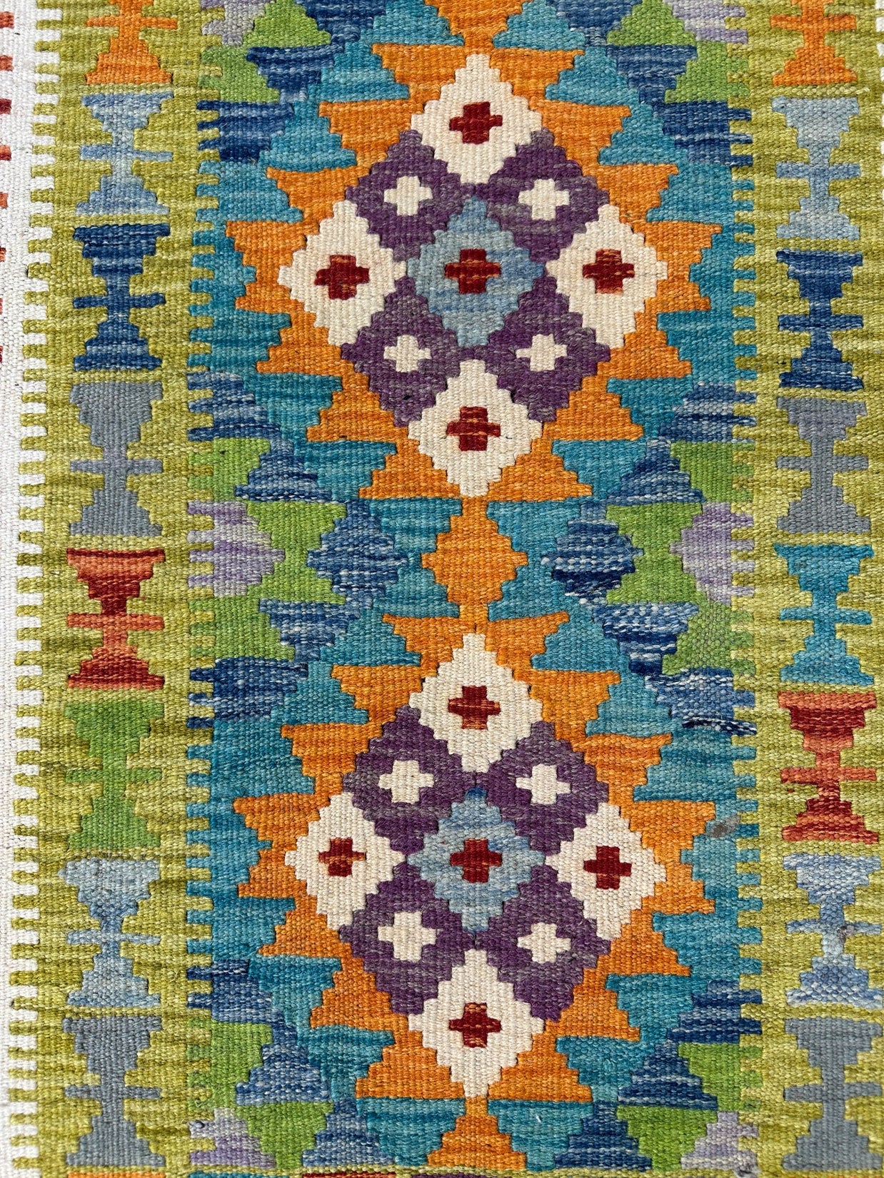 Chobi Kilim Rug - 86 cm x 58 cm