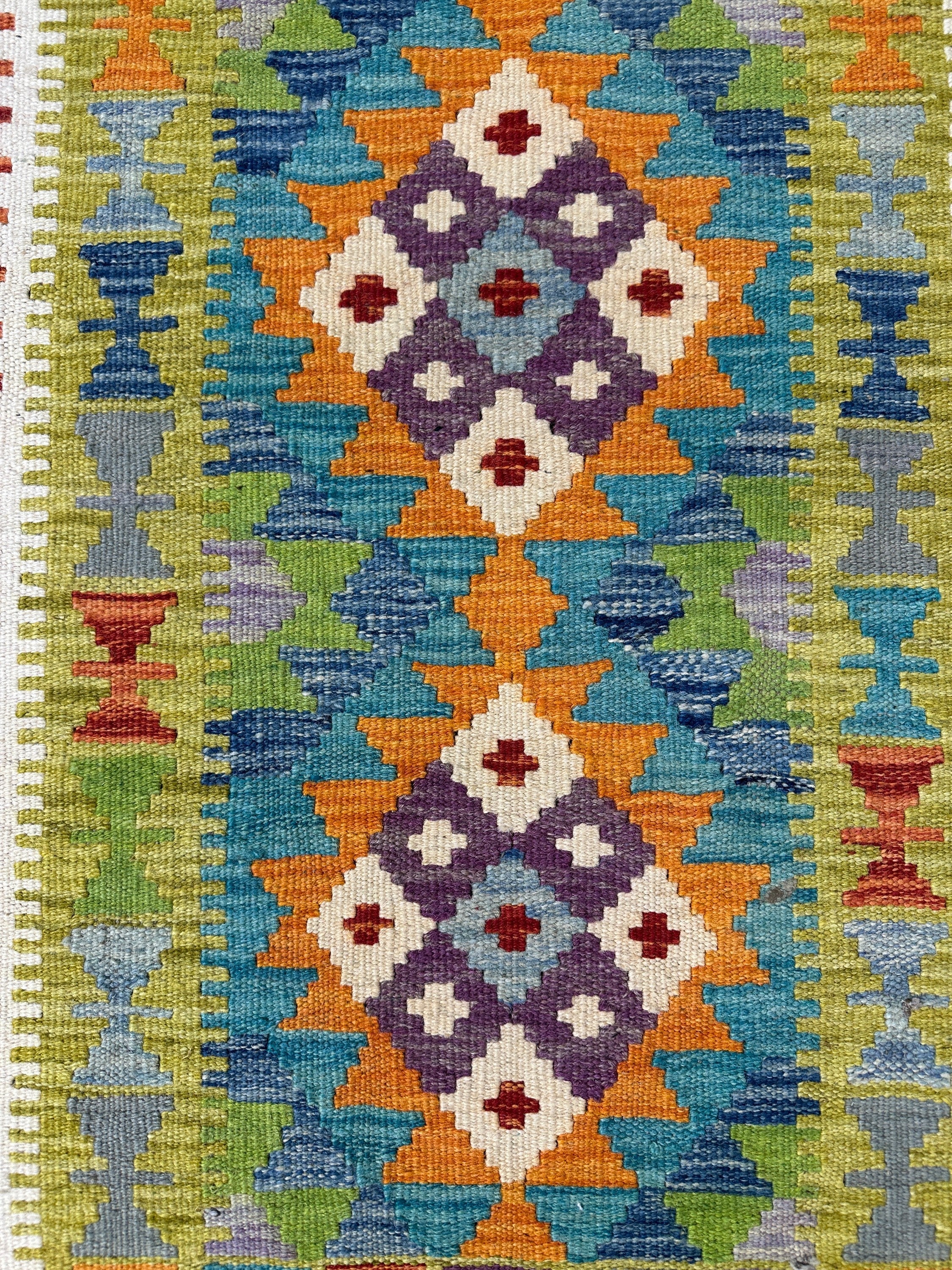 Chobi Kilim Rug - 86 cm x 58 cm