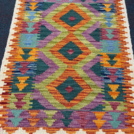 Chobi Kilim Rug - 87 cm x 62 cm