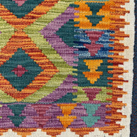 Chobi Kilim Rug - 87 cm x 62 cm