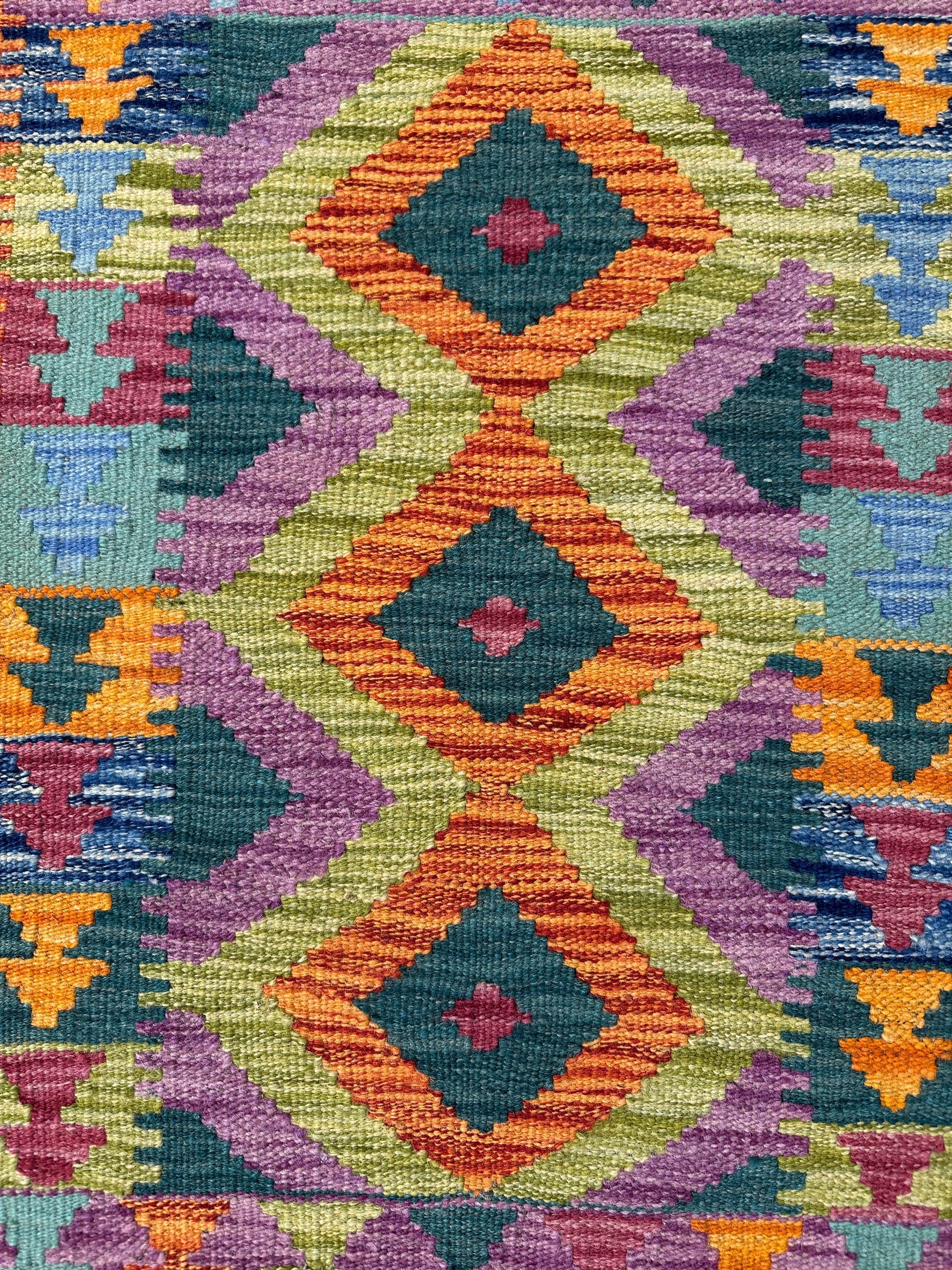 Chobi Kilim Rug - 87 cm x 62 cm