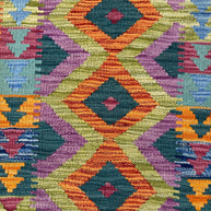 Chobi Kilim Rug - 87 cm x 62 cm