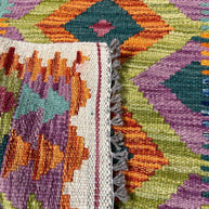 Chobi Kilim Rug - 87 cm x 62 cm
