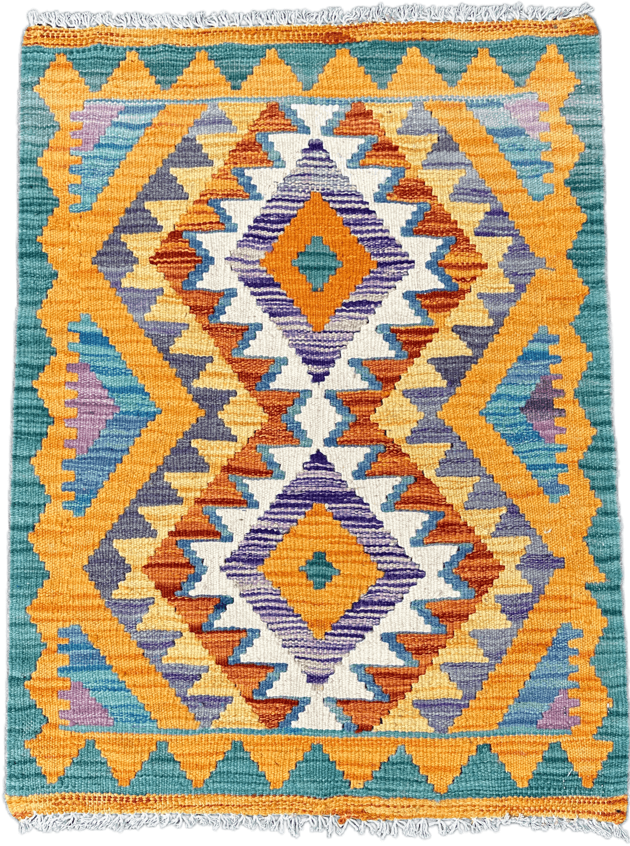 Chobi Kilim Rug - 81 cm x 60 cm