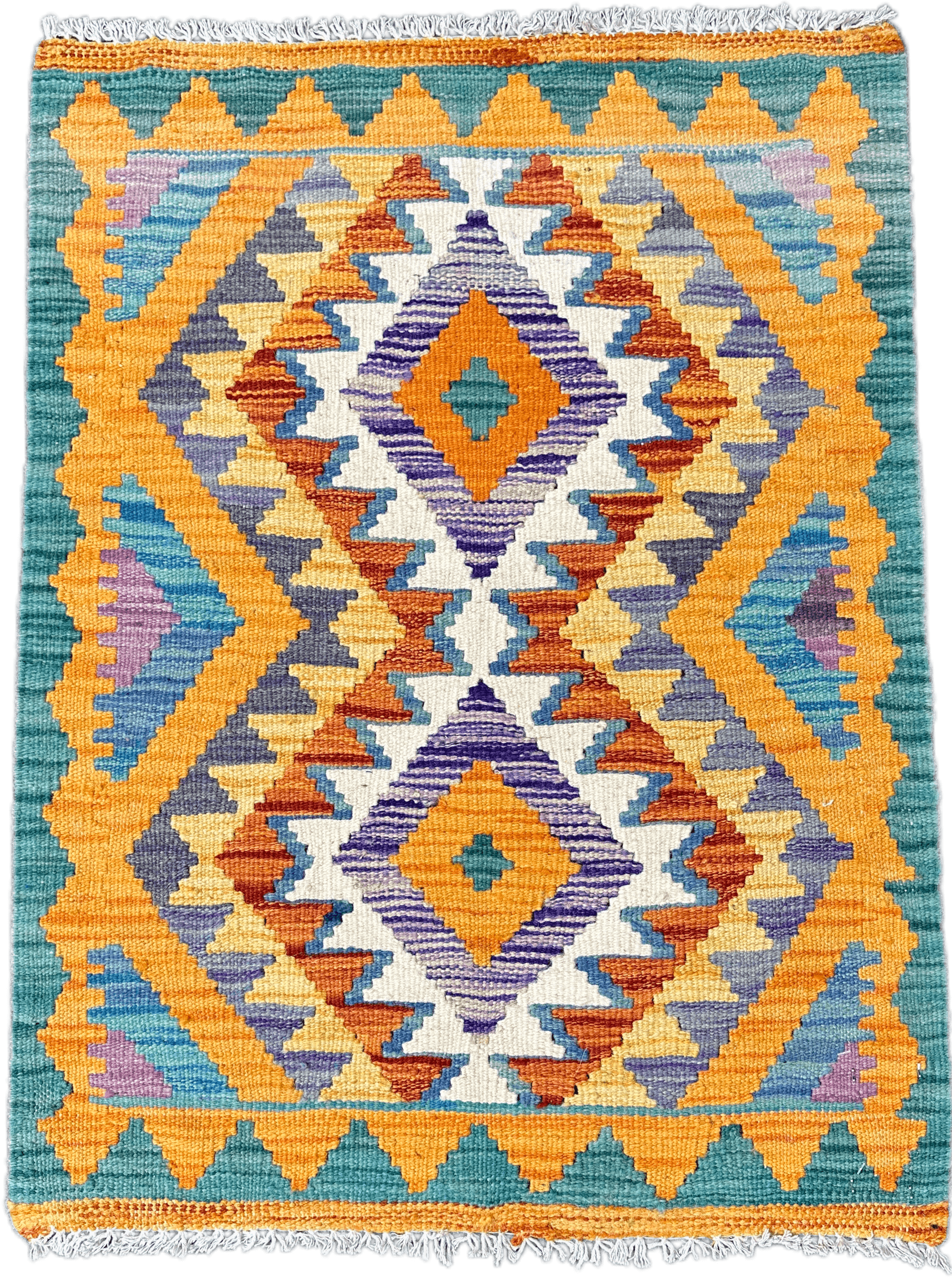 Chobi Kilim Rug - 81 cm x 60 cm