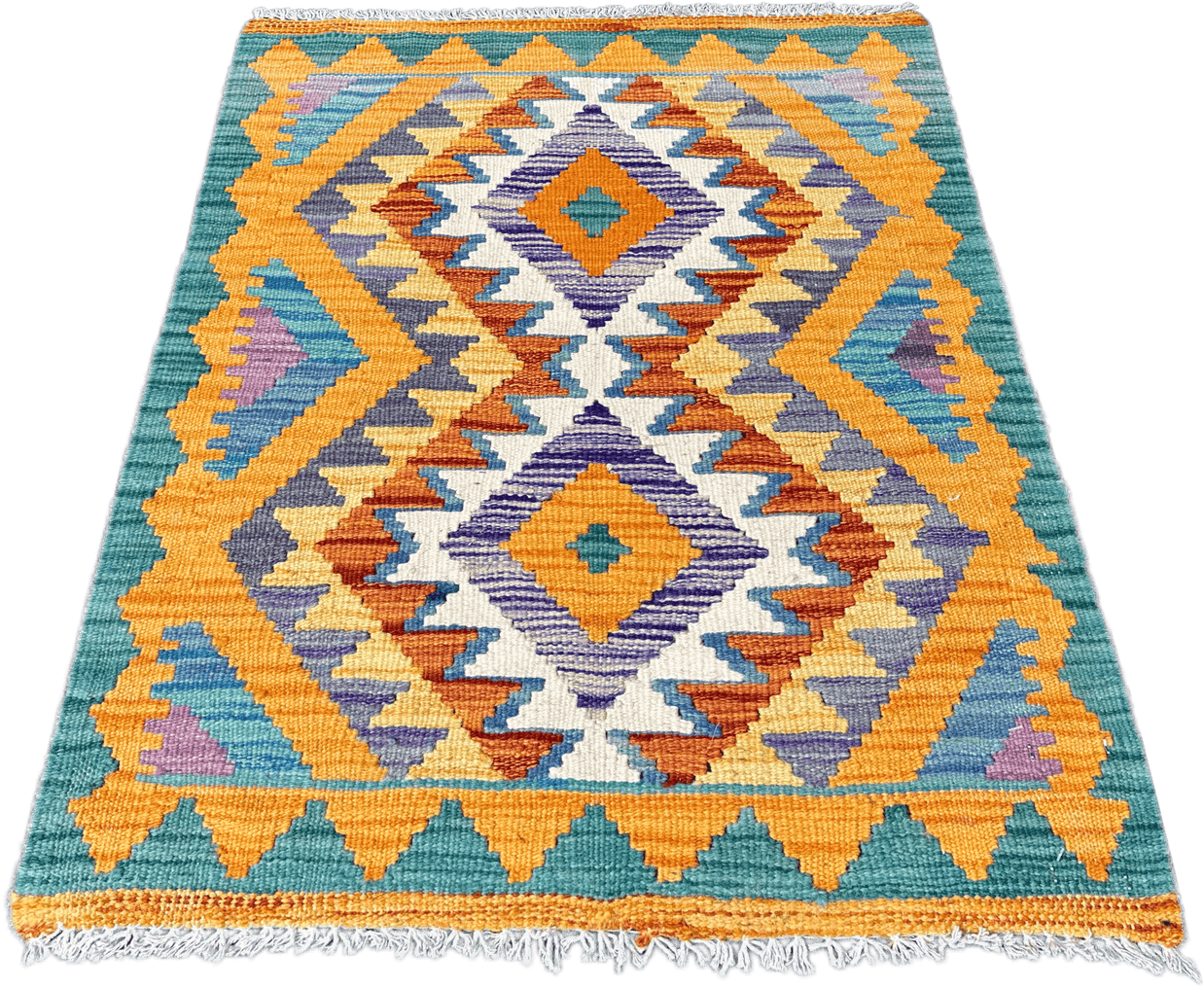 Chobi Kilim Rug - 81 cm x 60 cm