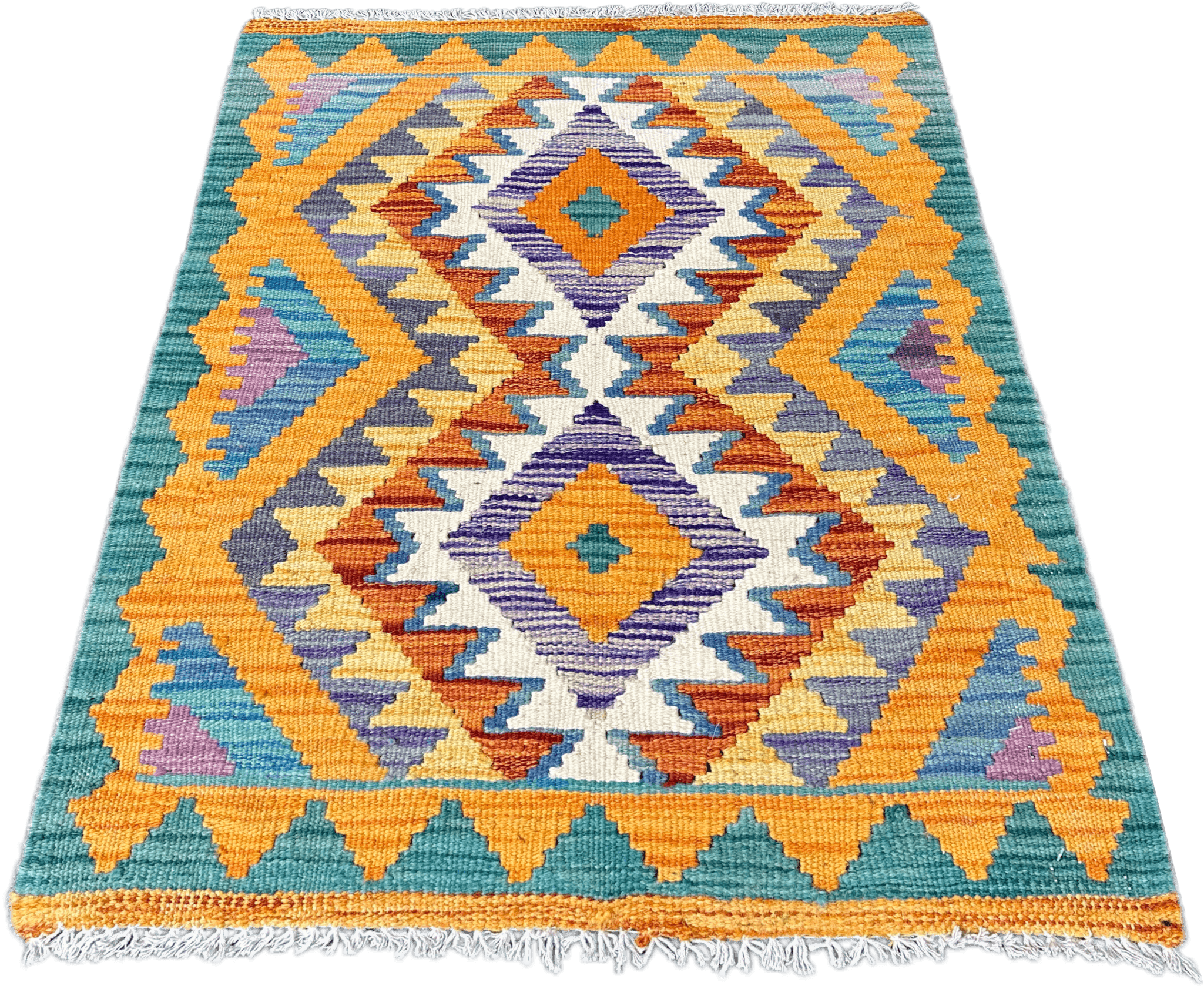Chobi Kilim Rug - 81 cm x 60 cm