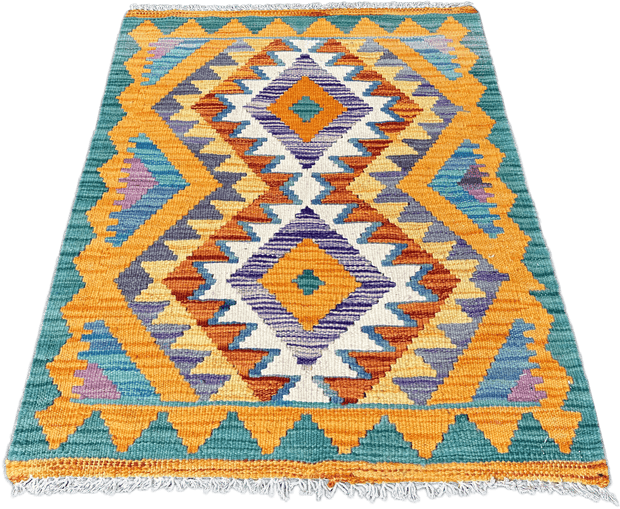 Chobi Kilim Rug - 81 cm x 60 cm