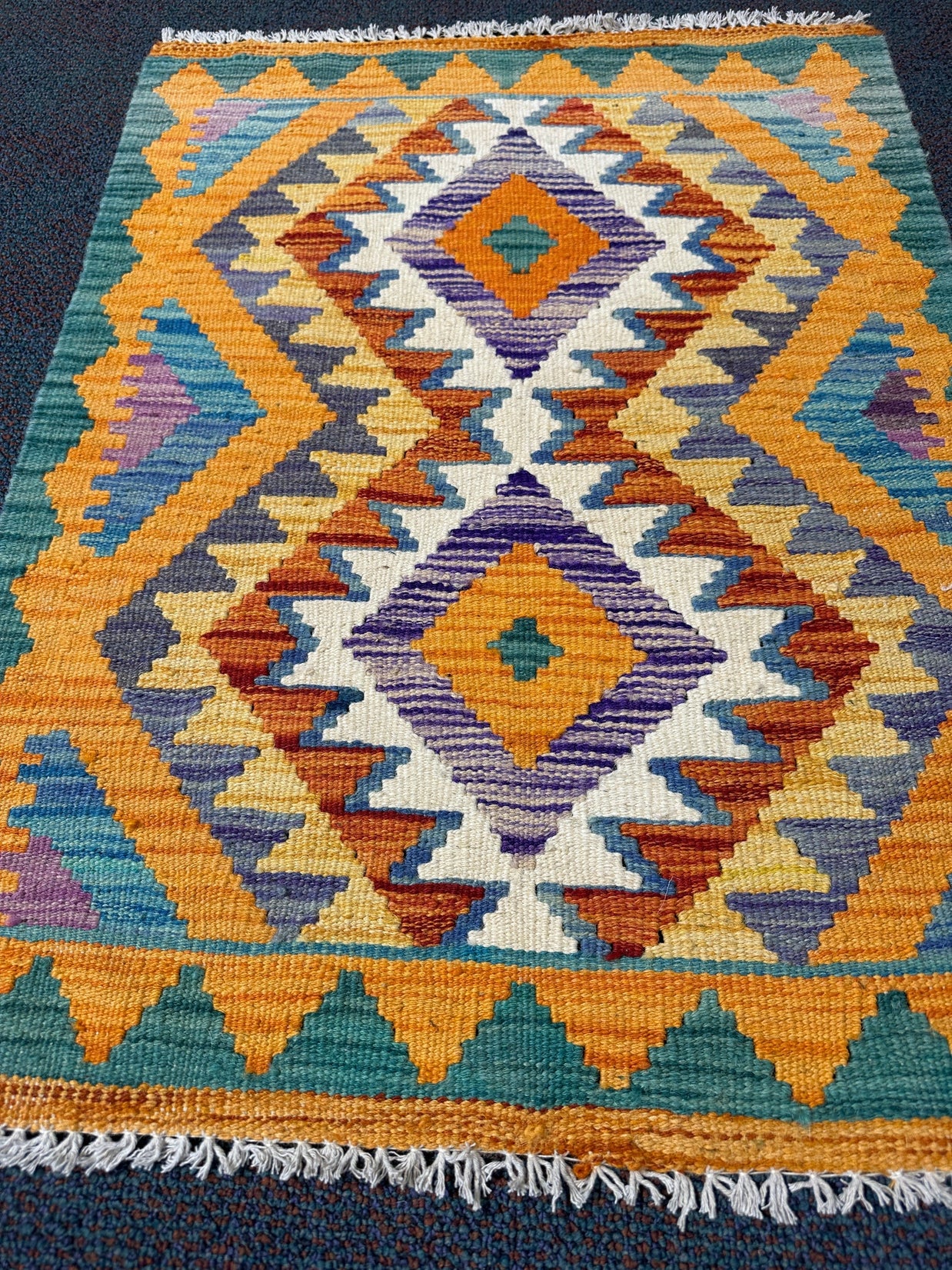 Chobi Kilim Rug - 81 cm x 60 cm