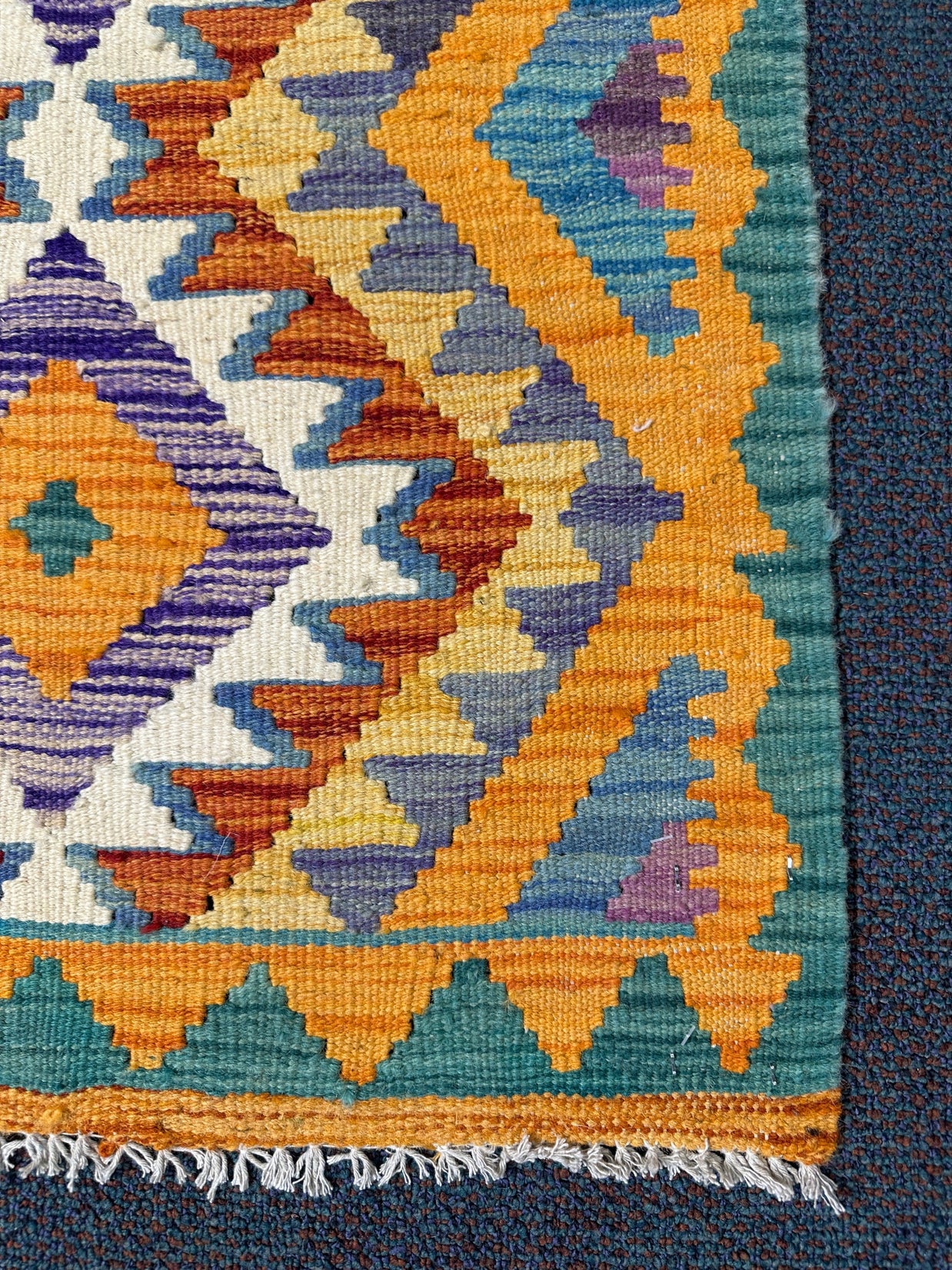Chobi Kilim Rug - 81 cm x 60 cm