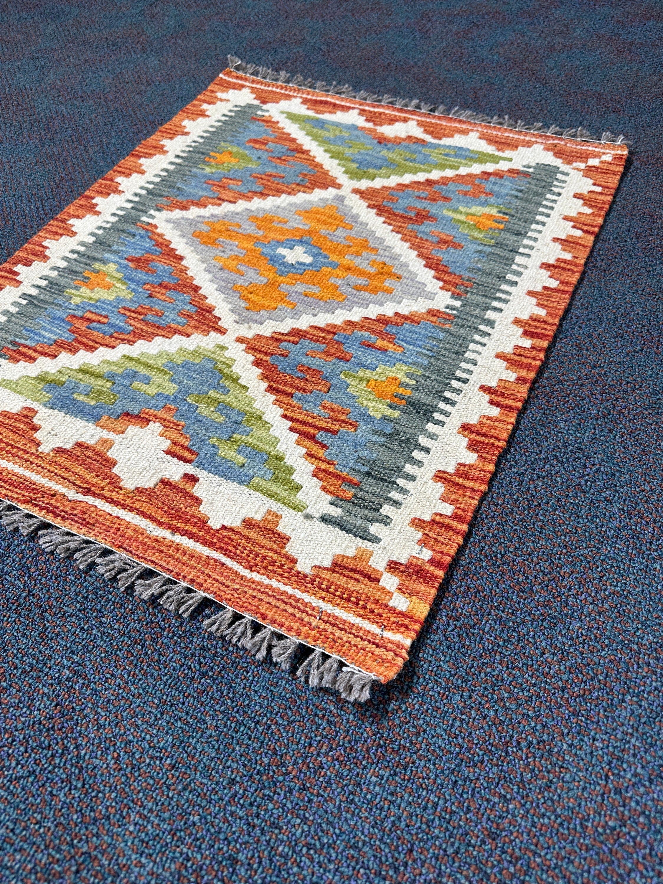 Chobi Kilim Rug - 71 cm x 56 cm